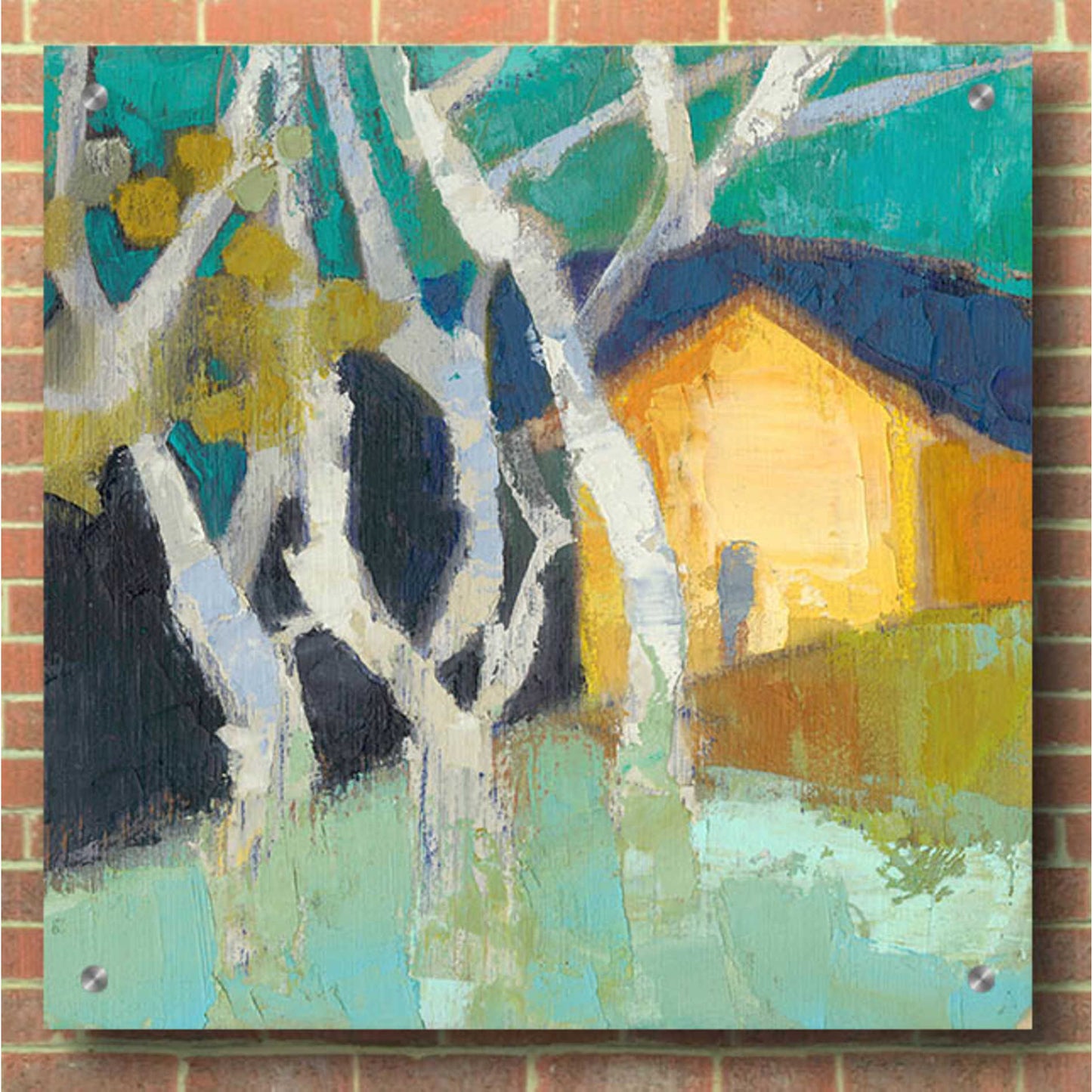 Epic Art 'Avoca Barn' by Sue Jachimiec, Acrylic Glass Wall Art,36x36