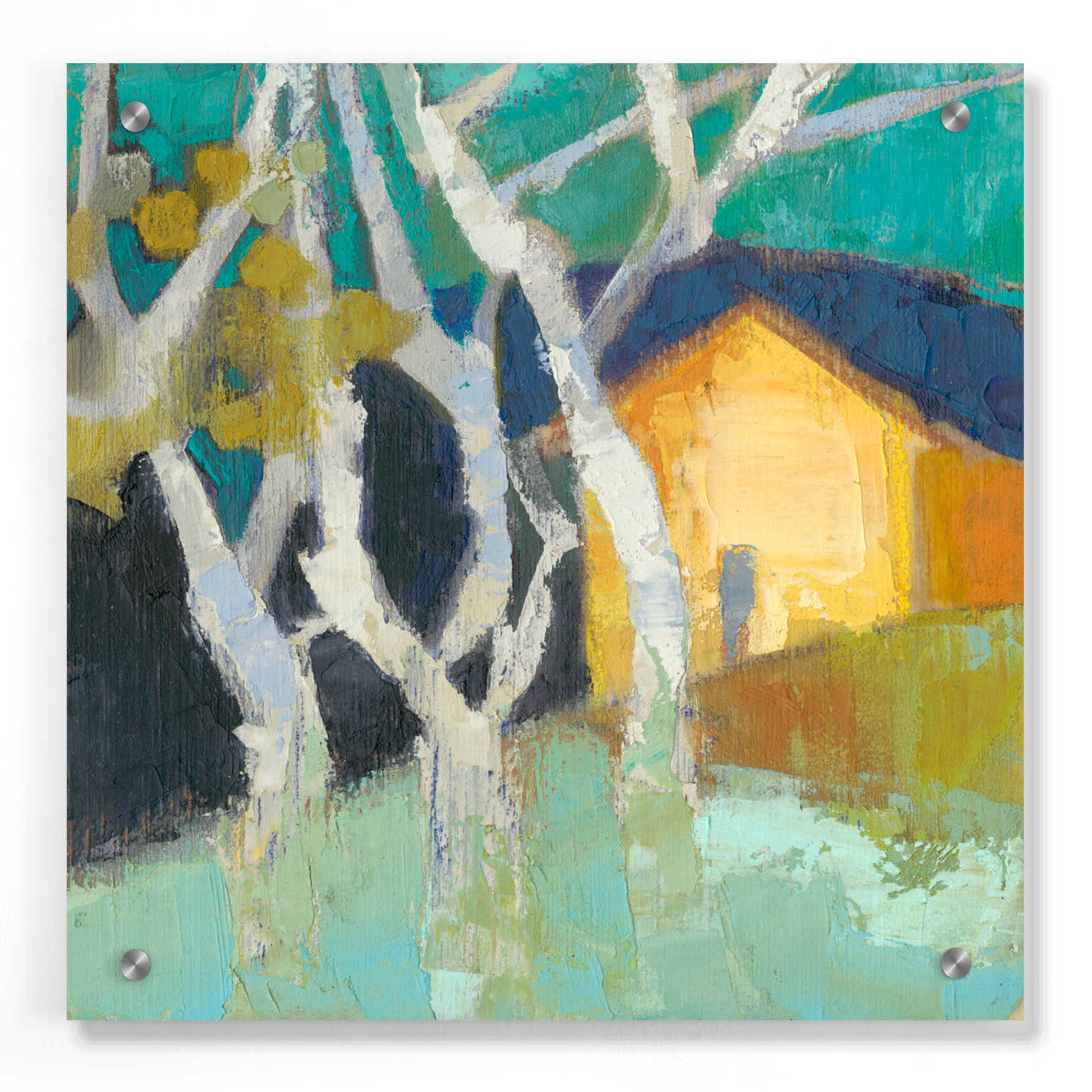 Epic Art 'Avoca Barn' by Sue Jachimiec, Acrylic Glass Wall Art,36x36