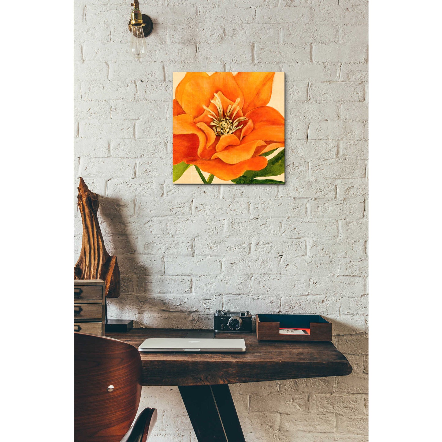 Epic Art 'Copper Petals II' by Annie Warren, Acrylic Glass Wall Art,12x12