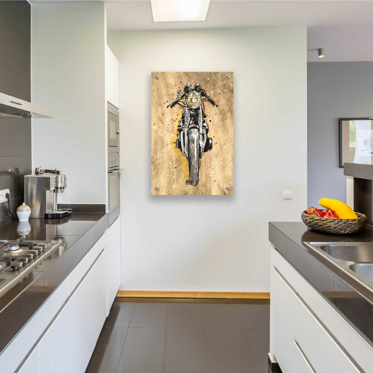 Epic Art 'Metallic Rider I' by Annie Warren, Acrylic Glass Wall Art,24x36
