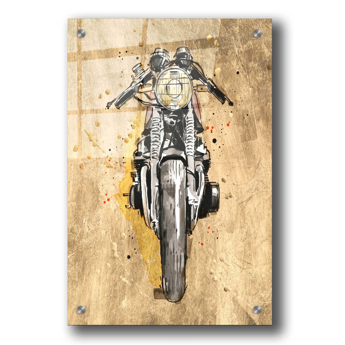 Epic Art 'Metallic Rider I' by Annie Warren, Acrylic Glass Wall Art,24x36