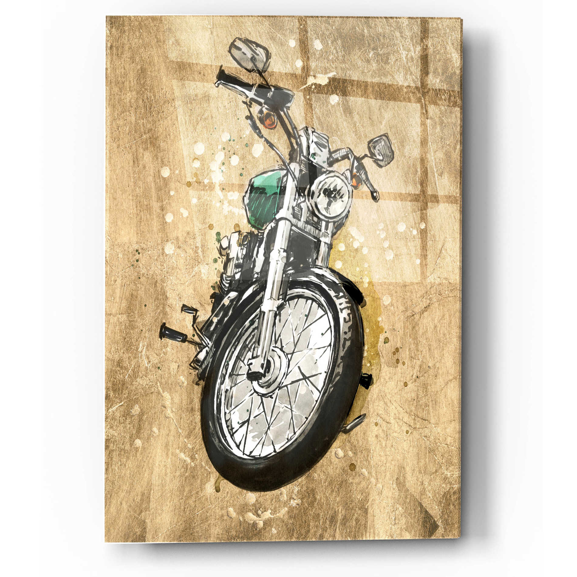 Epic Art 'Metallic Rider II' by Annie Warren, Acrylic Glass Wall Art,12x16
