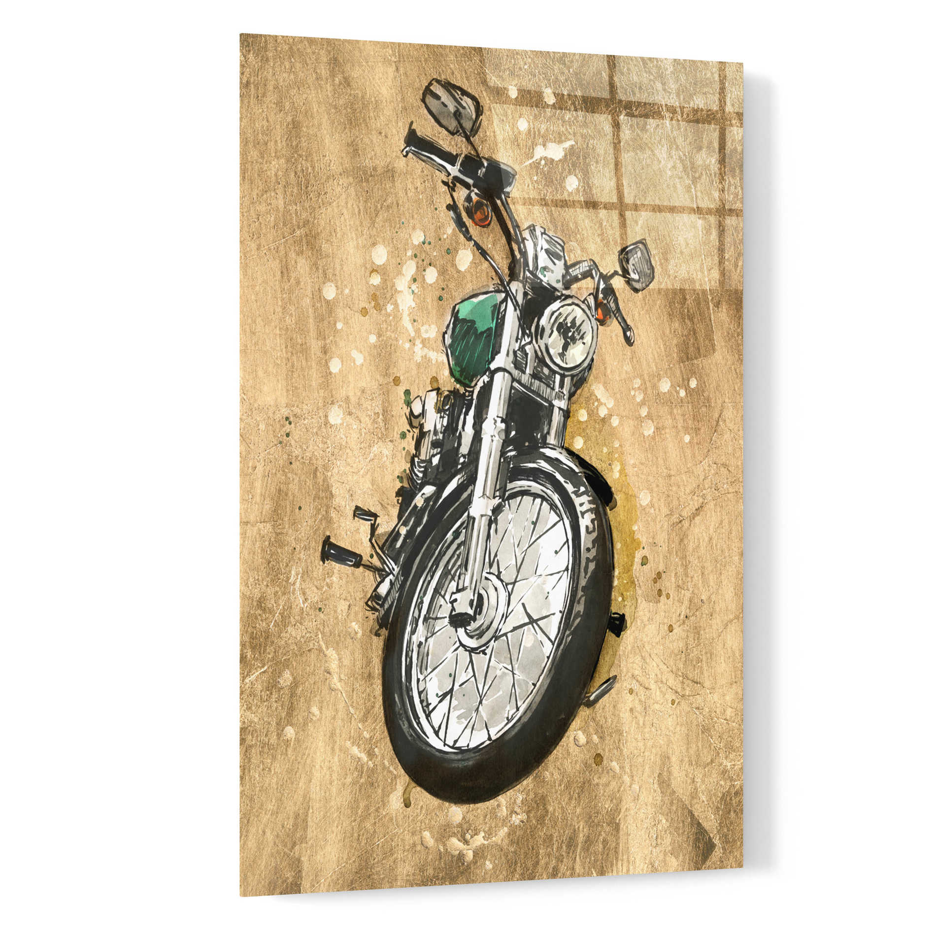 Epic Art 'Metallic Rider II' by Annie Warren, Acrylic Glass Wall Art,16x24