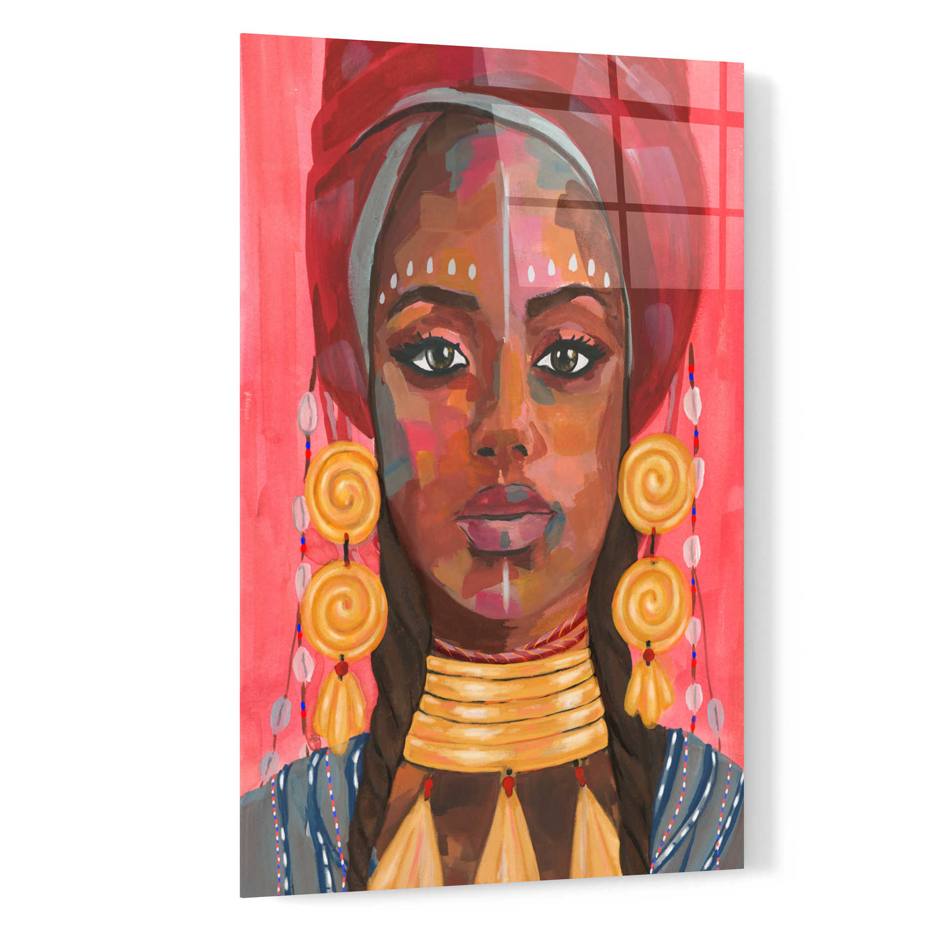 Epic Art 'Ornament Empress I' by Annie Warren, Acrylic Glass Wall Art,16x24