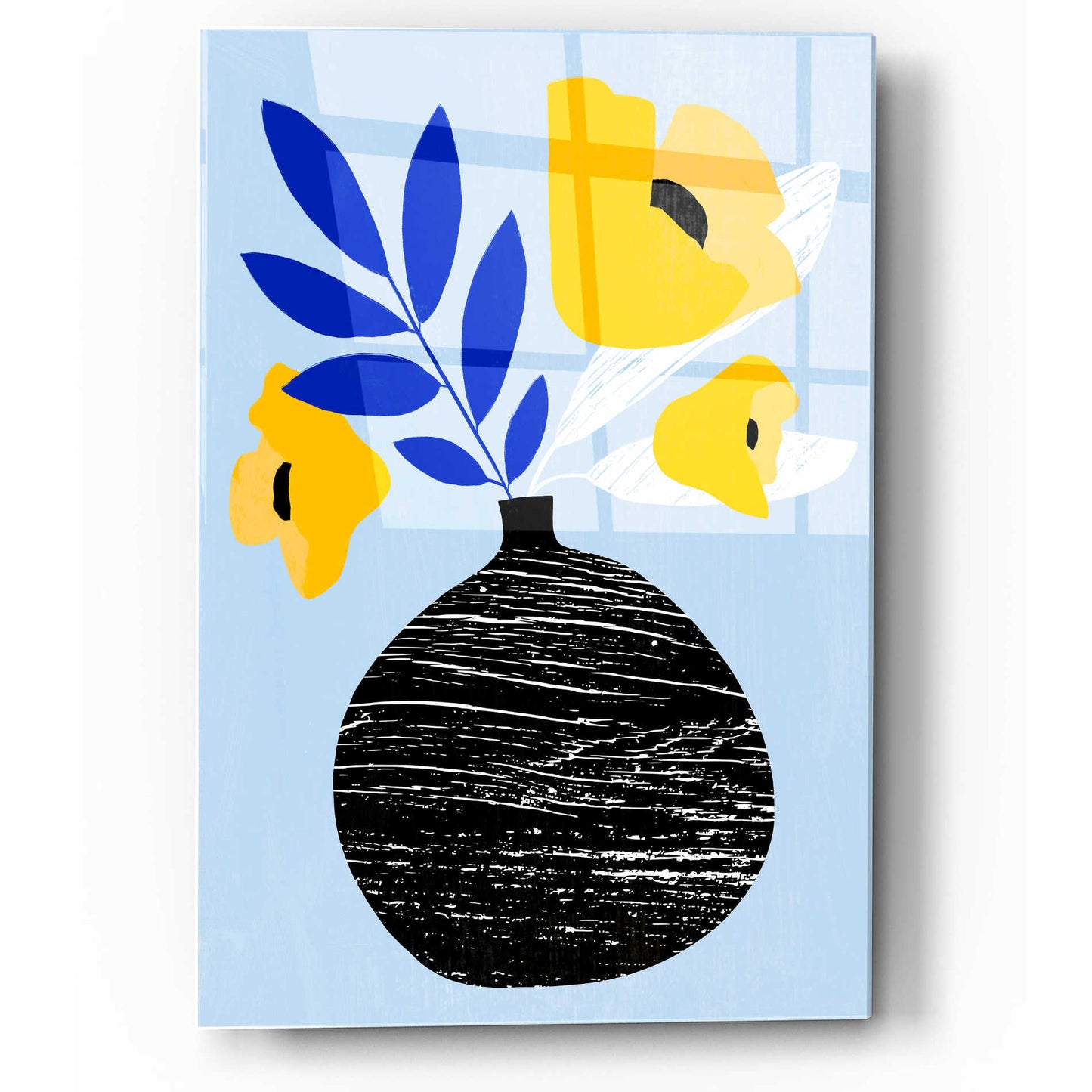 Epic Art 'Ruffled Vase IV' by Annie Warren, Acrylic Glass Wall Art,12x16