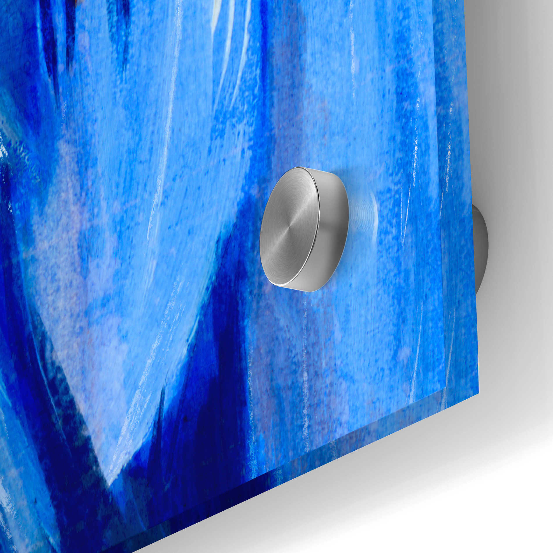 Epic Art 'Great Blue I' by Annie Warren, Acrylic Glass Wall Art,24x36