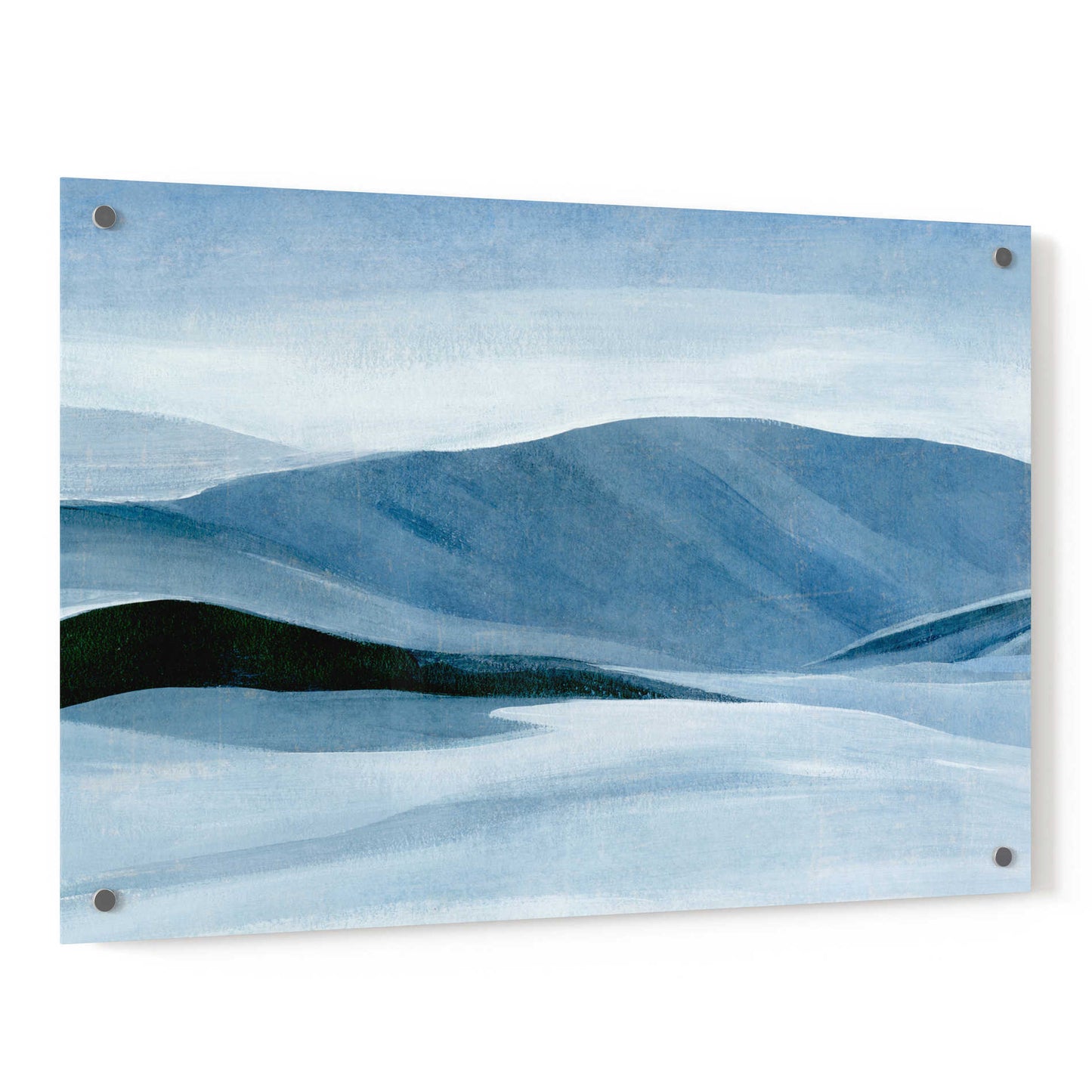 Epic Art 'Indigo Range I' by Annie Warren, Acrylic Glass Wall Art,36x24