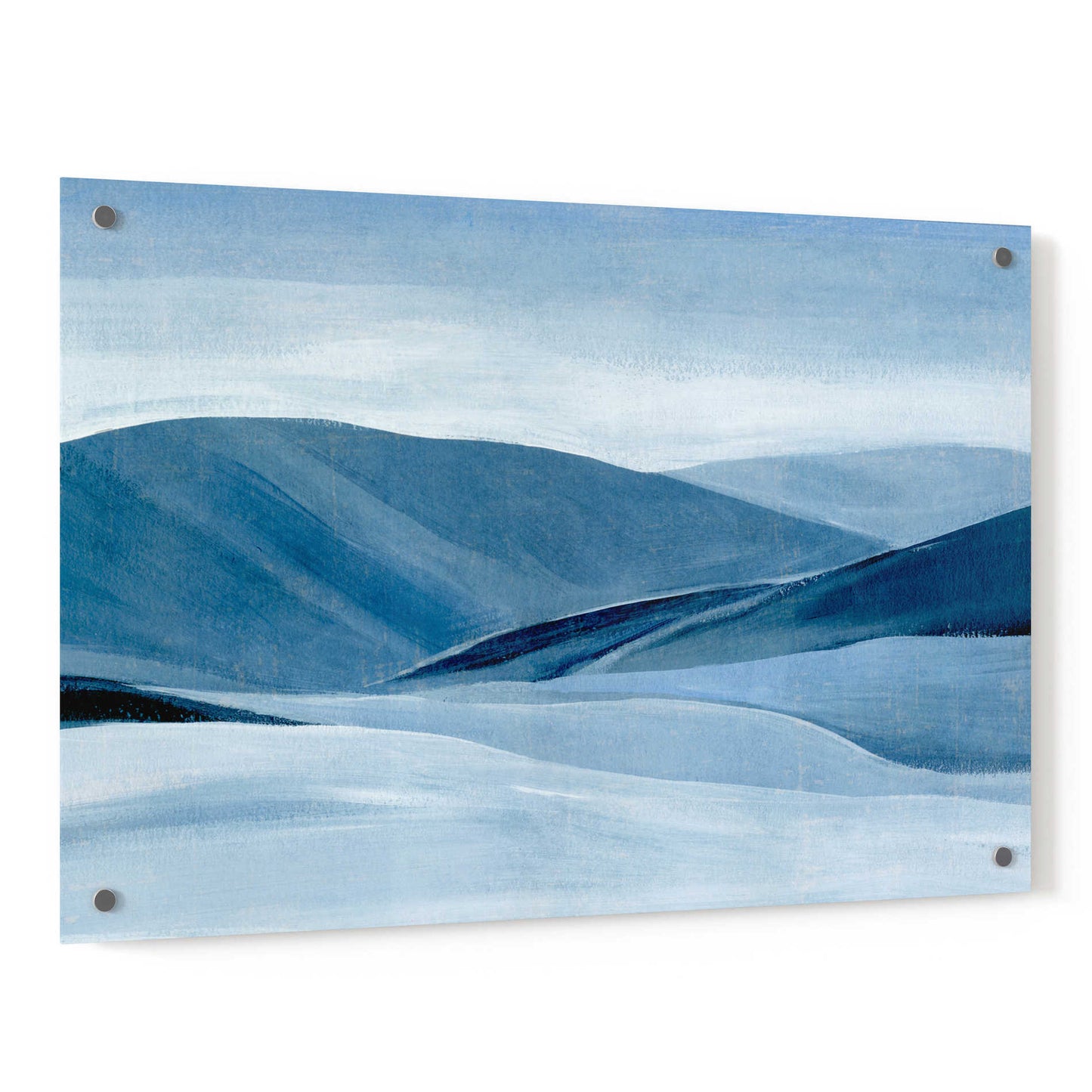 Epic Art 'Indigo Range II' by Annie Warren, Acrylic Glass Wall Art,36x24