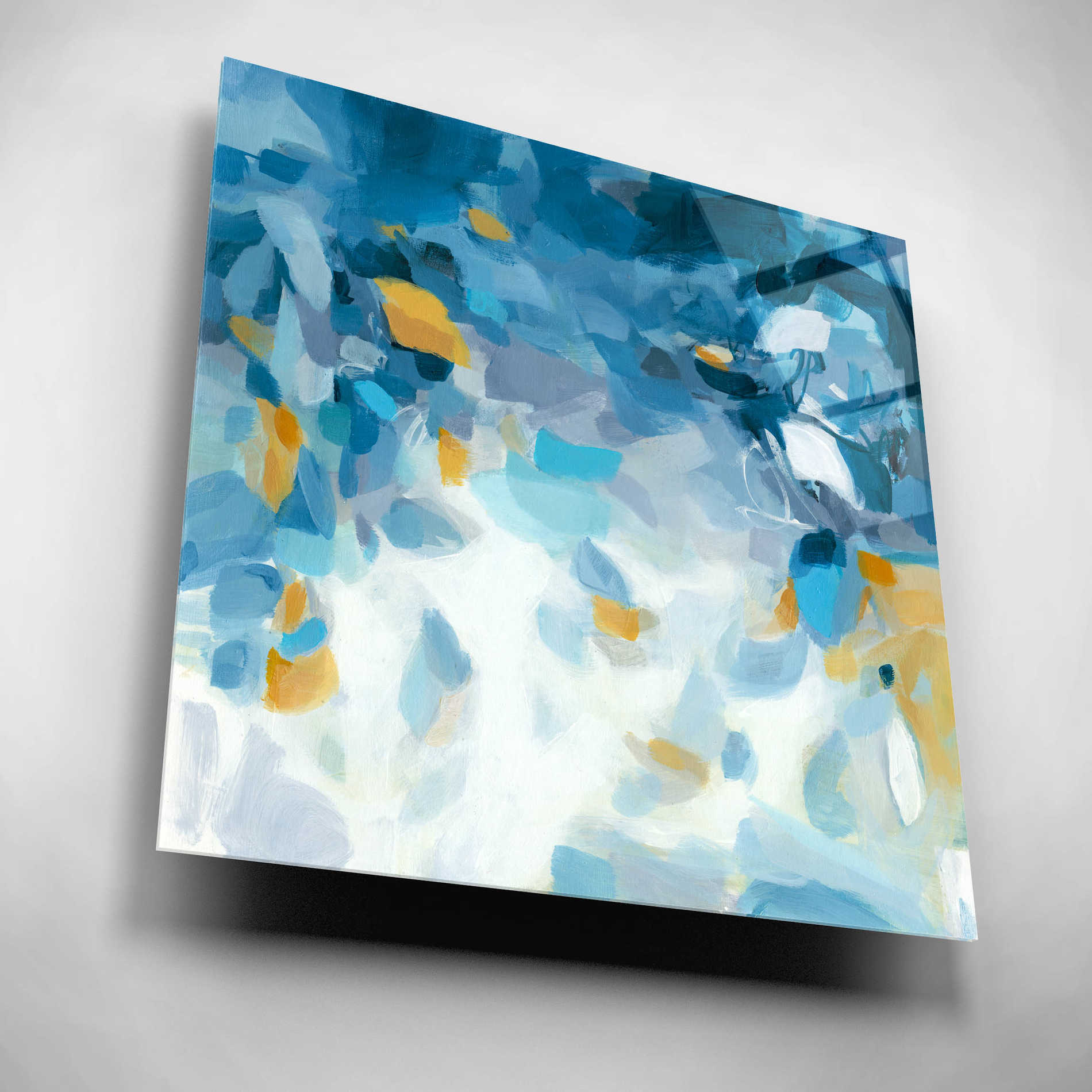 Epic Art 'Blue Dreams' by Christina Long, Acrylic Glass Wall Art,12x12