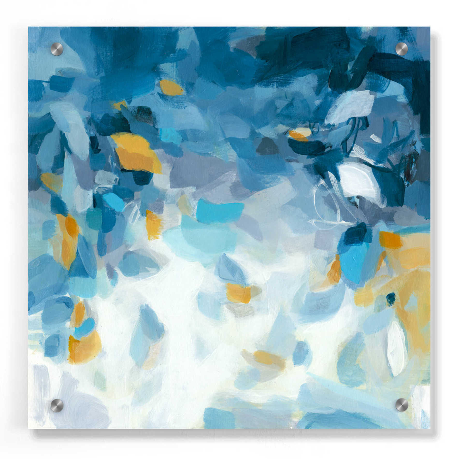 Epic Art 'Blue Dreams' by Christina Long, Acrylic Glass Wall Art,36x36