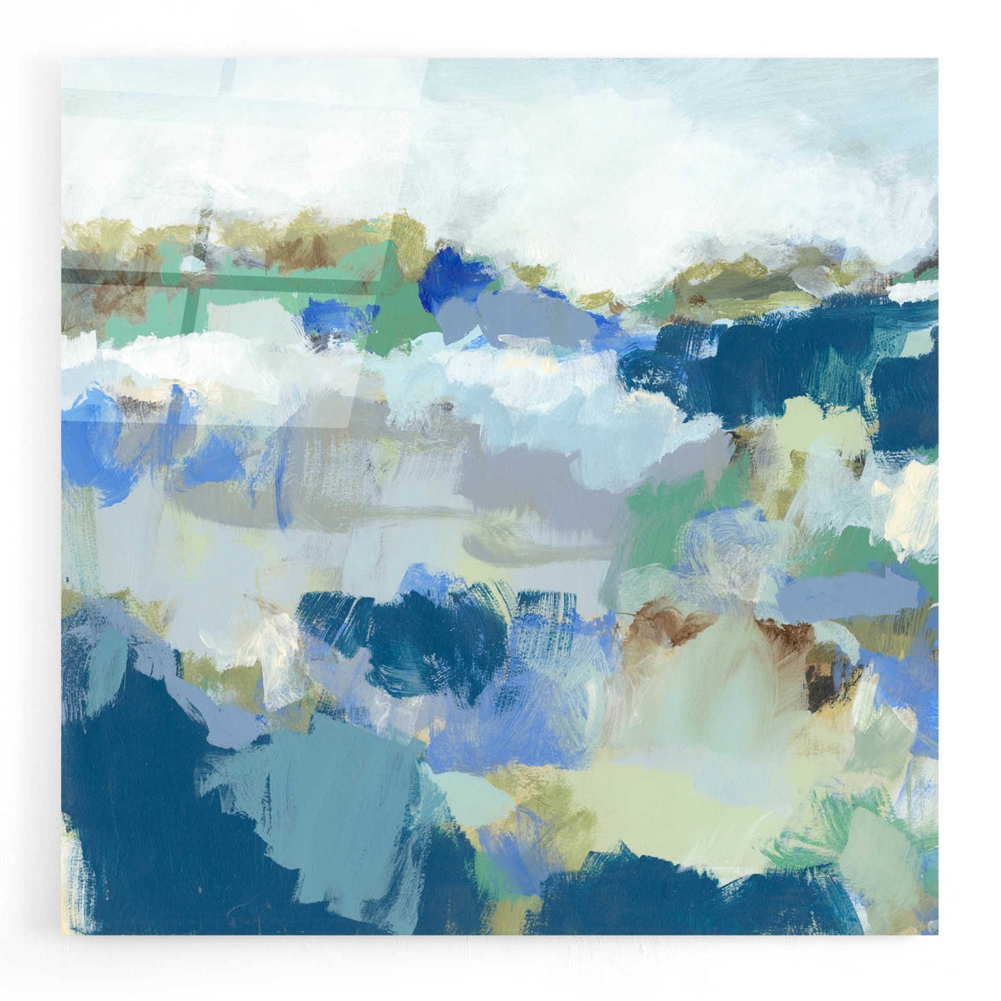 Epic Art 'Dusty Roads II' by Christina Long, Acrylic Glass Wall Art,12x12