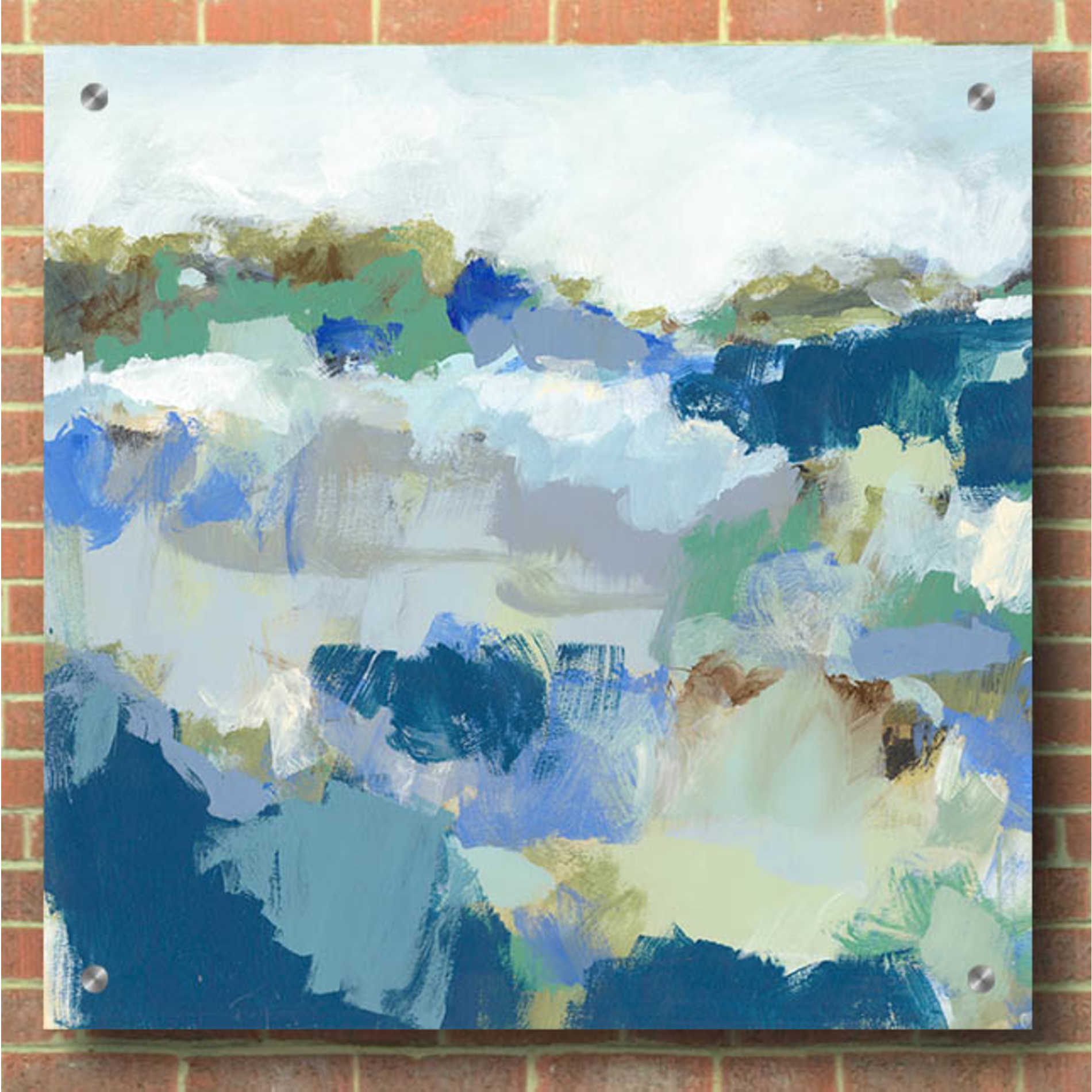 Epic Art 'Dusty Roads II' by Christina Long, Acrylic Glass Wall Art,36x36