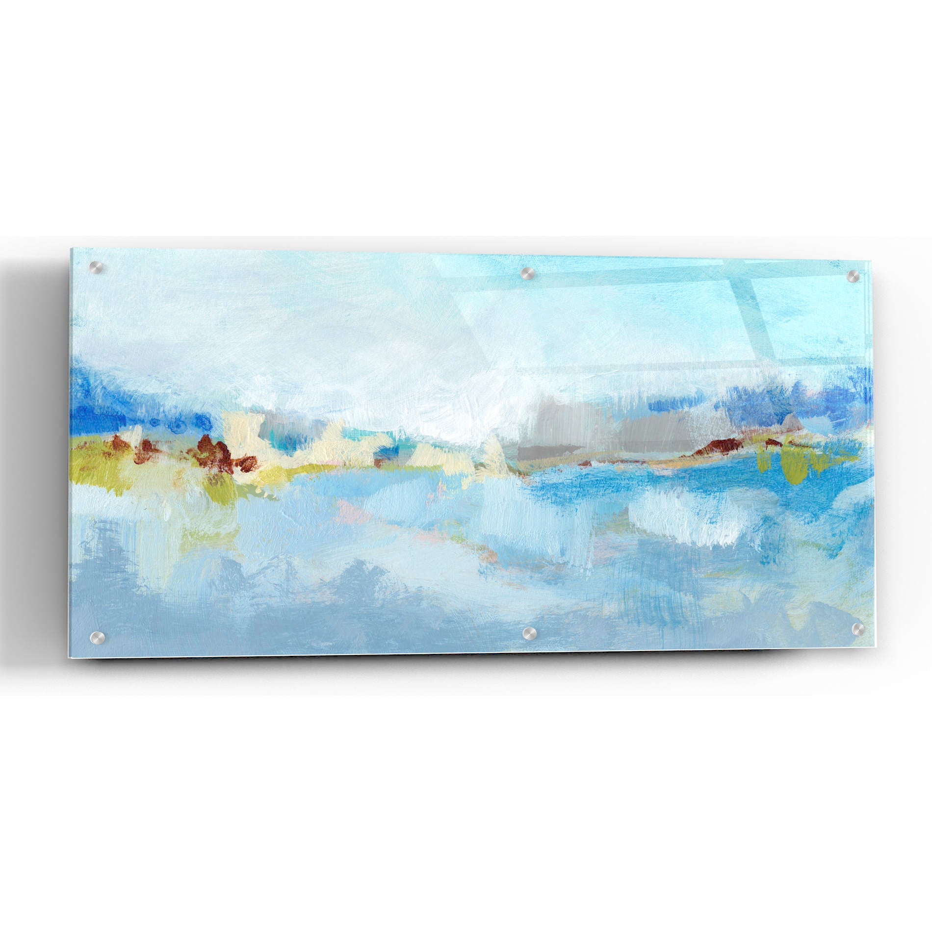 Epic Art 'Sea Breeze Landscape II' by Christina Long, Acrylic Glass Wall Art,48x24