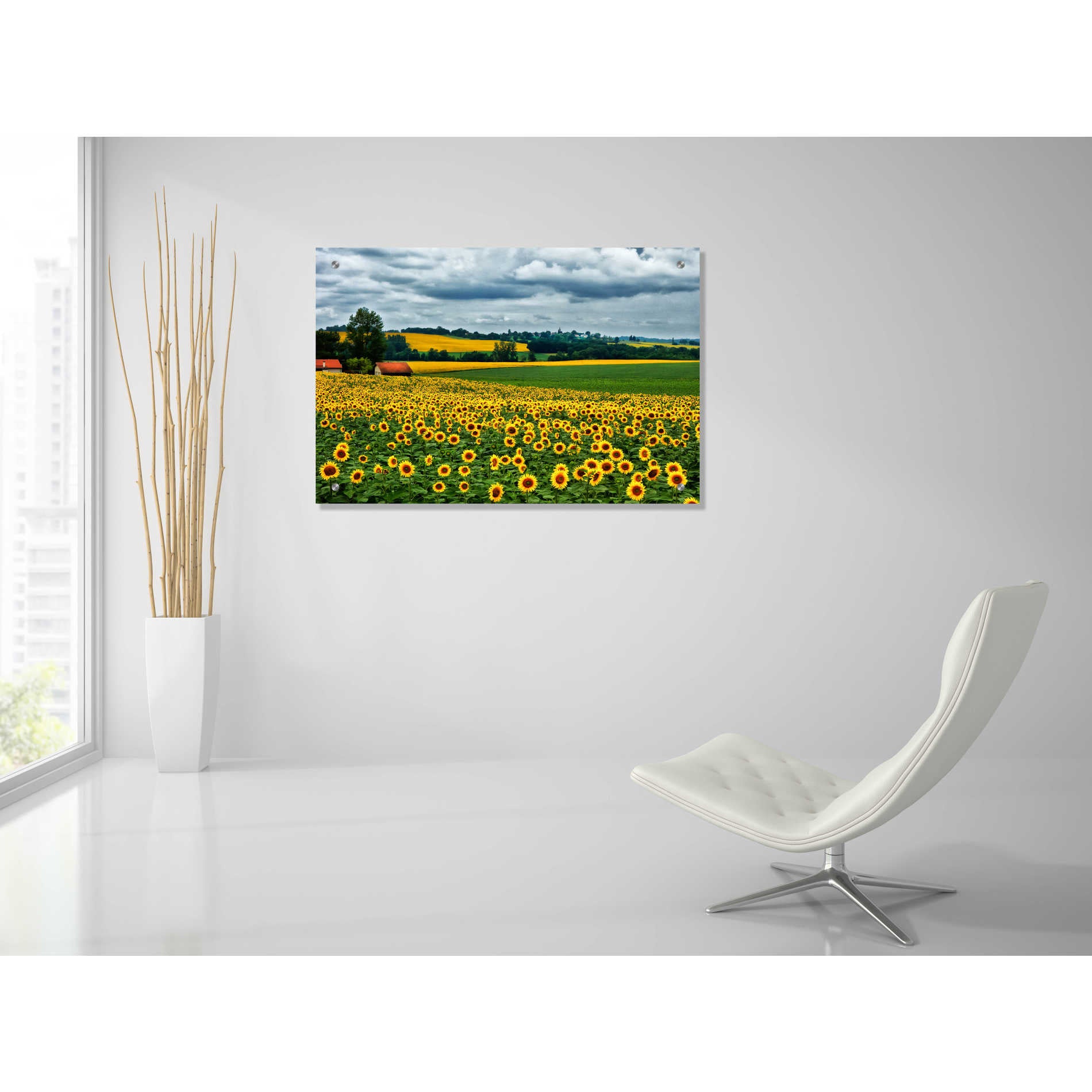 Epic Art 'Pastoral Countryside IV' by Colby Chester, Acrylic Glass Wall Art,36x24