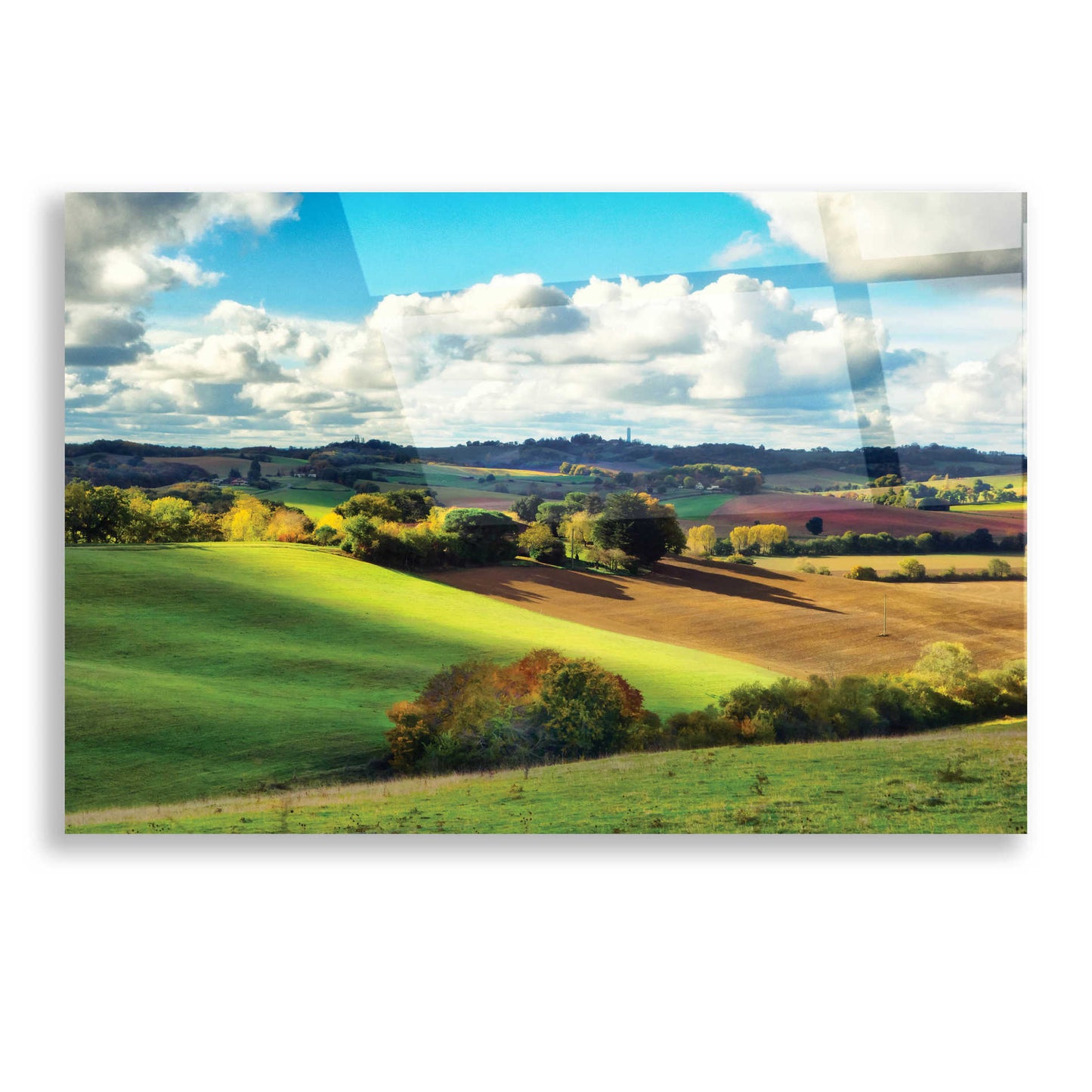 Epic Art 'Pastoral Countryside III' by Colby Chester, Acrylic Glass Wall Art,16x12