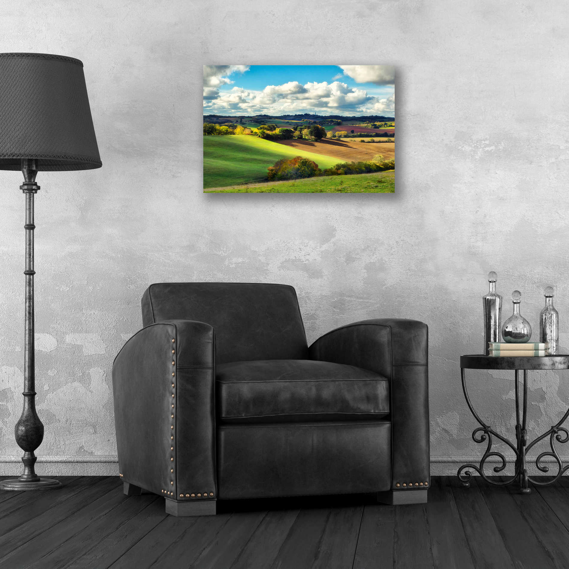 Epic Art 'Pastoral Countryside III' by Colby Chester, Acrylic Glass Wall Art,24x16