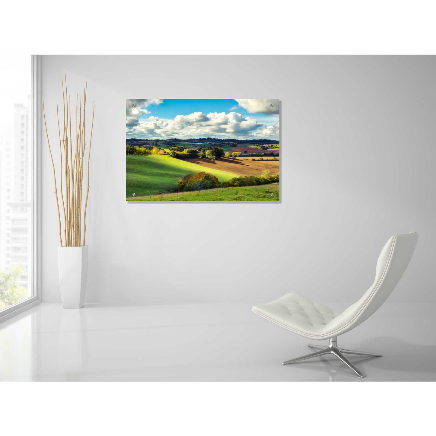 Epic Art 'Pastoral Countryside III' by Colby Chester, Acrylic Glass Wall Art,36x24