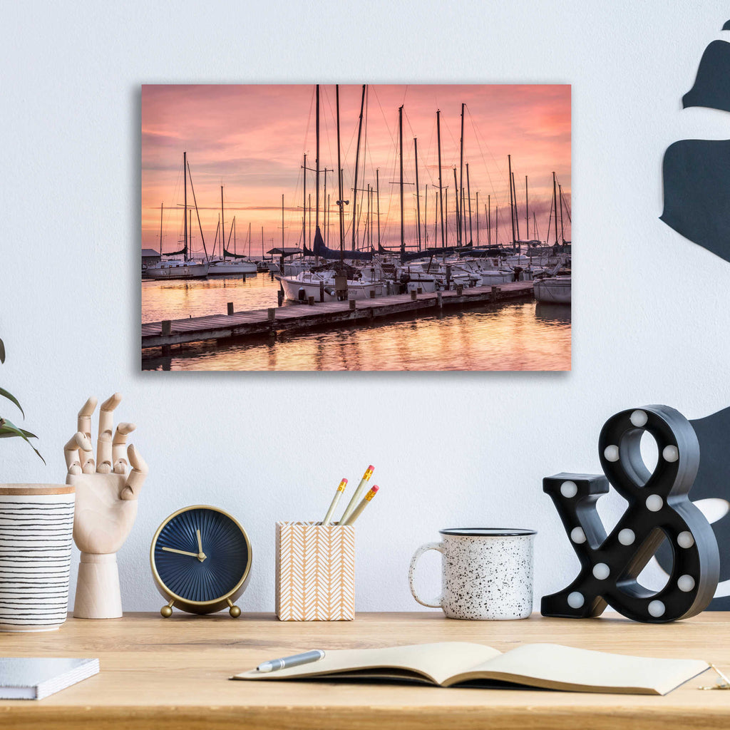 Epic Art 'Set to Sail' by Danny Head, Acrylic Glass Wall Art,16x12