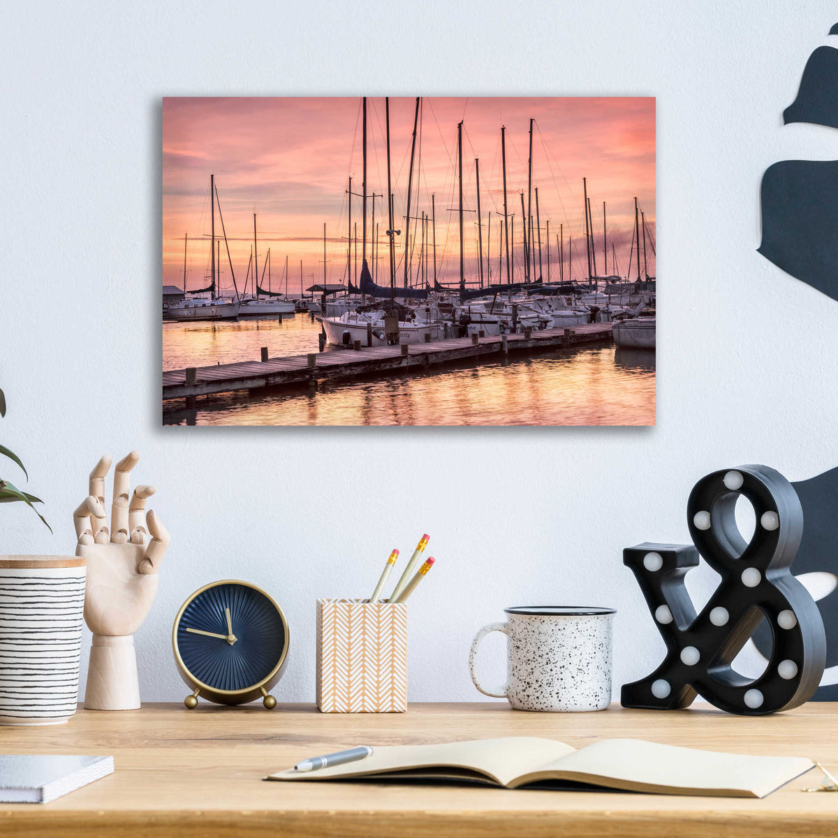 Epic Art 'Set to Sail' by Danny Head, Acrylic Glass Wall Art,16x12