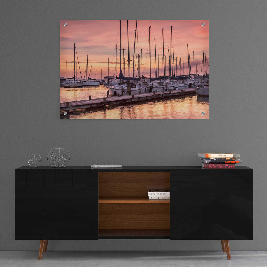 Epic Art 'Set to Sail' by Danny Head, Acrylic Glass Wall Art,36x24
