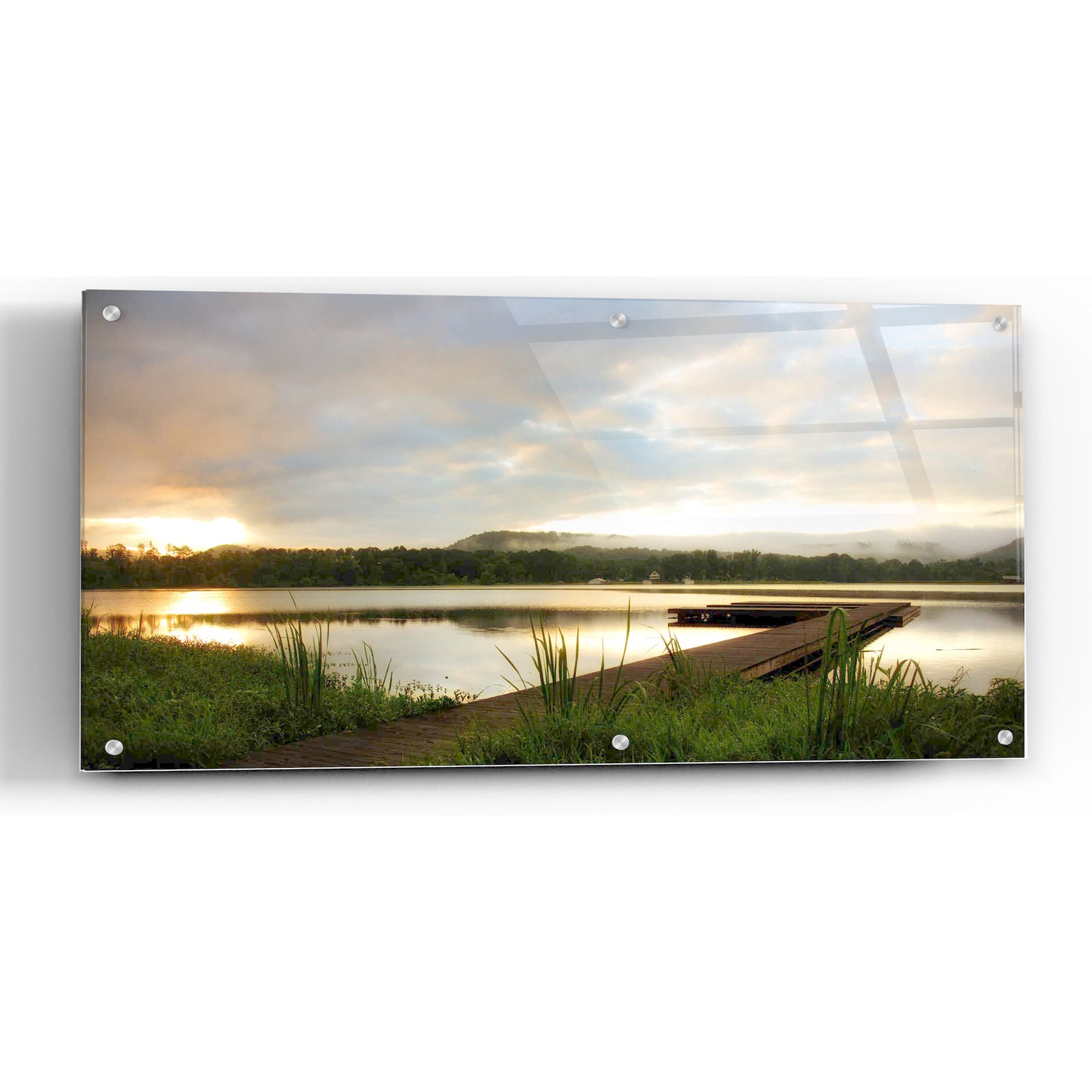 Epic Art 'Studio View' by Danny Head, Acrylic Glass Wall Art,48x24