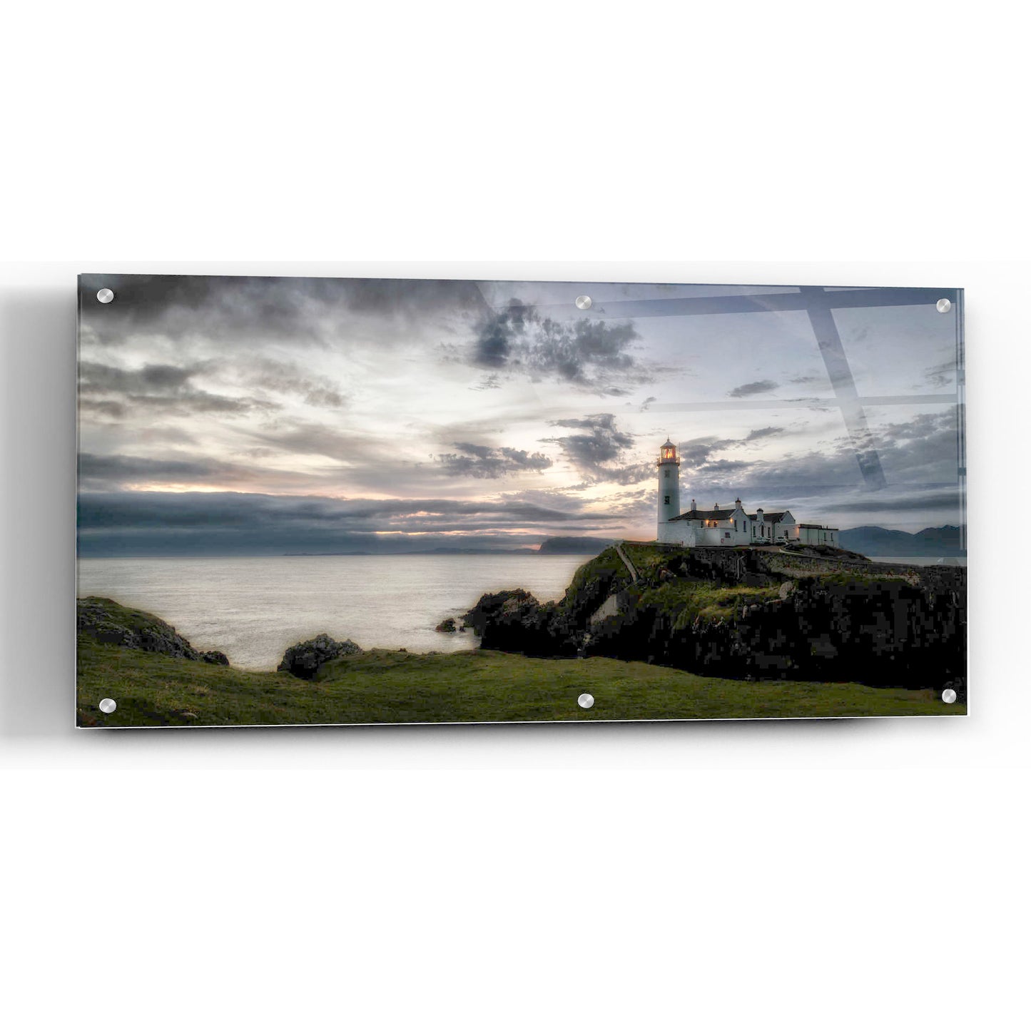 Epic Art 'Lighthouse Panorama' by Danny Head, Acrylic Glass Wall Art,24x12