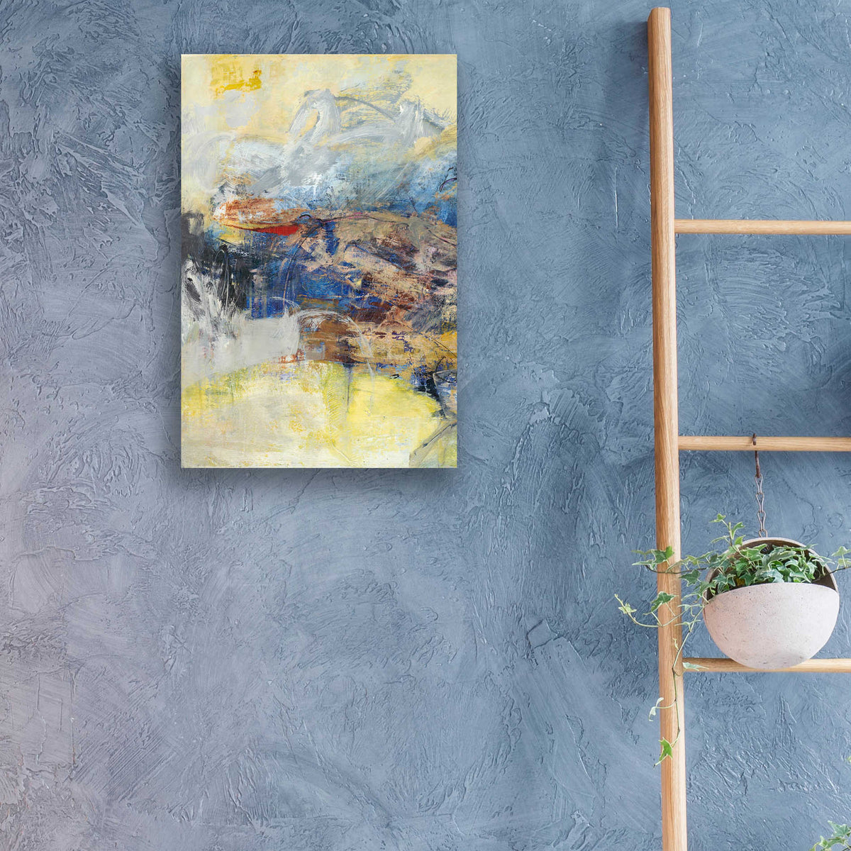 Epic Art 'Textured Triptych I' by Jodi Fuchs, Acrylic Glass Wall Art,16x24