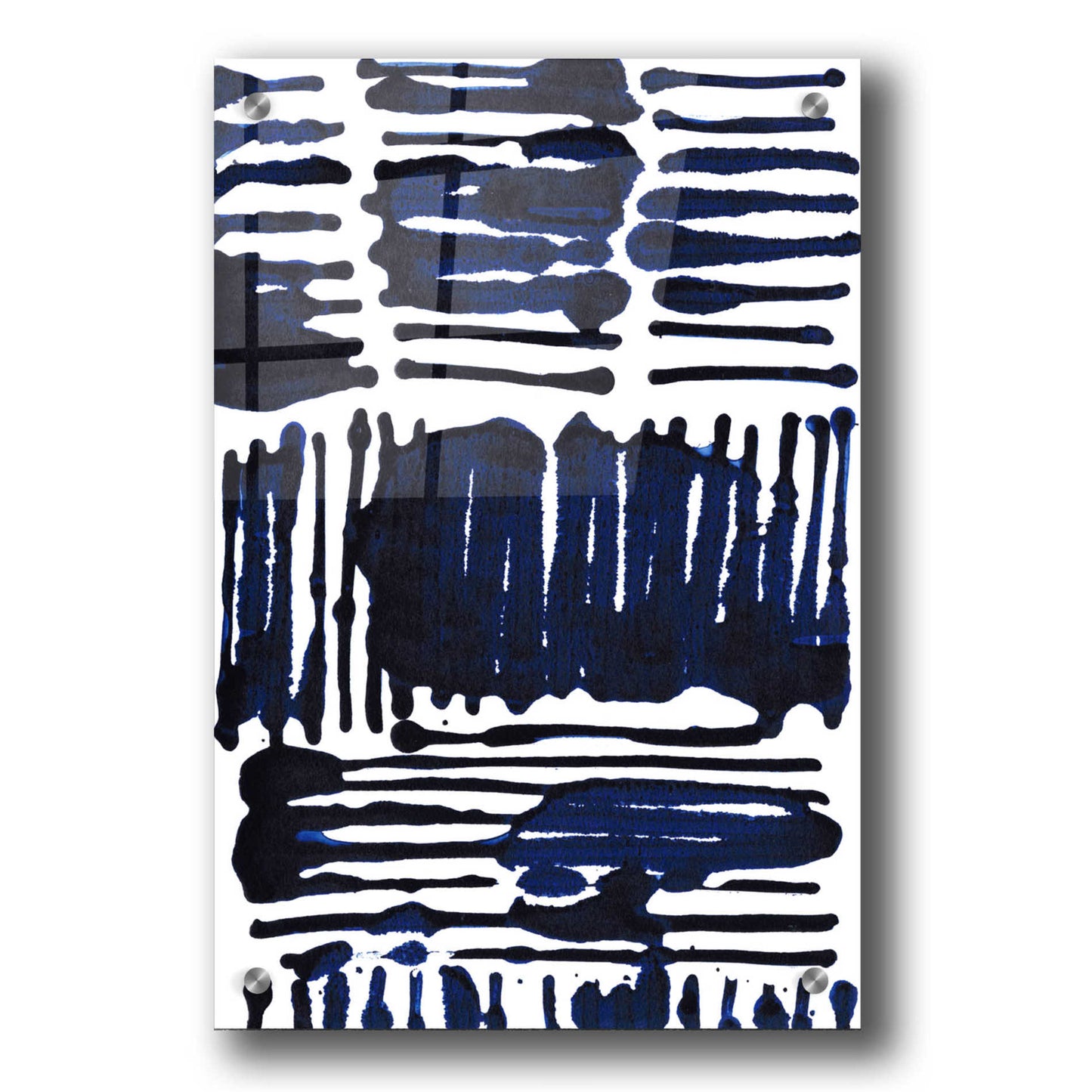 Epic Art 'Indigo Stripes I' by Jodi Fuchs, Acrylic Glass Wall Art,24x36