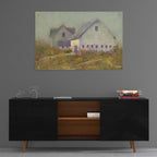 Epic Art 'White Barn I' by Marilyn Wendling, Acrylic Glass Wall Art,36x24