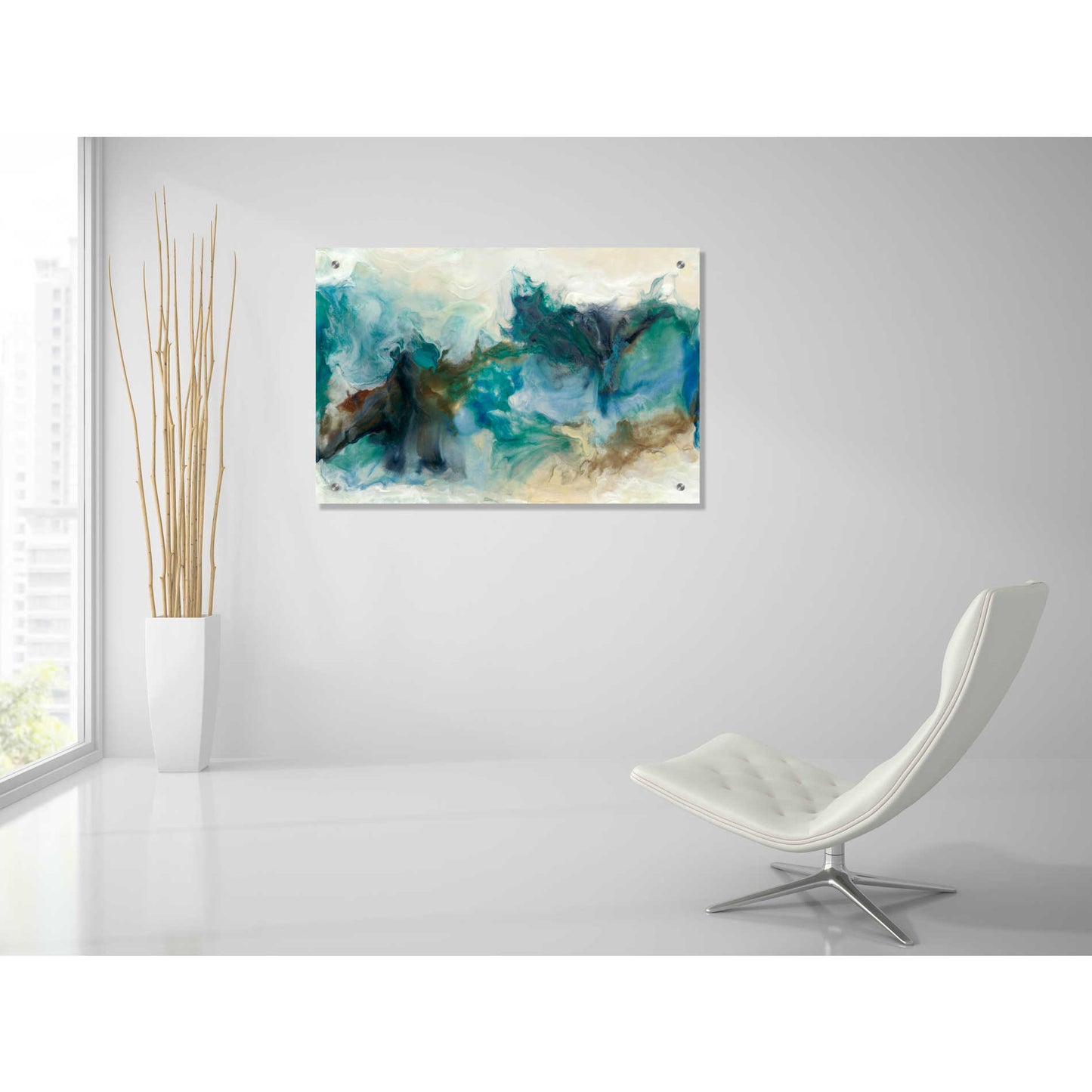 Epic Art 'Rejoice I' by Lila Bramma, Acrylic Glass Wall Art,36x24