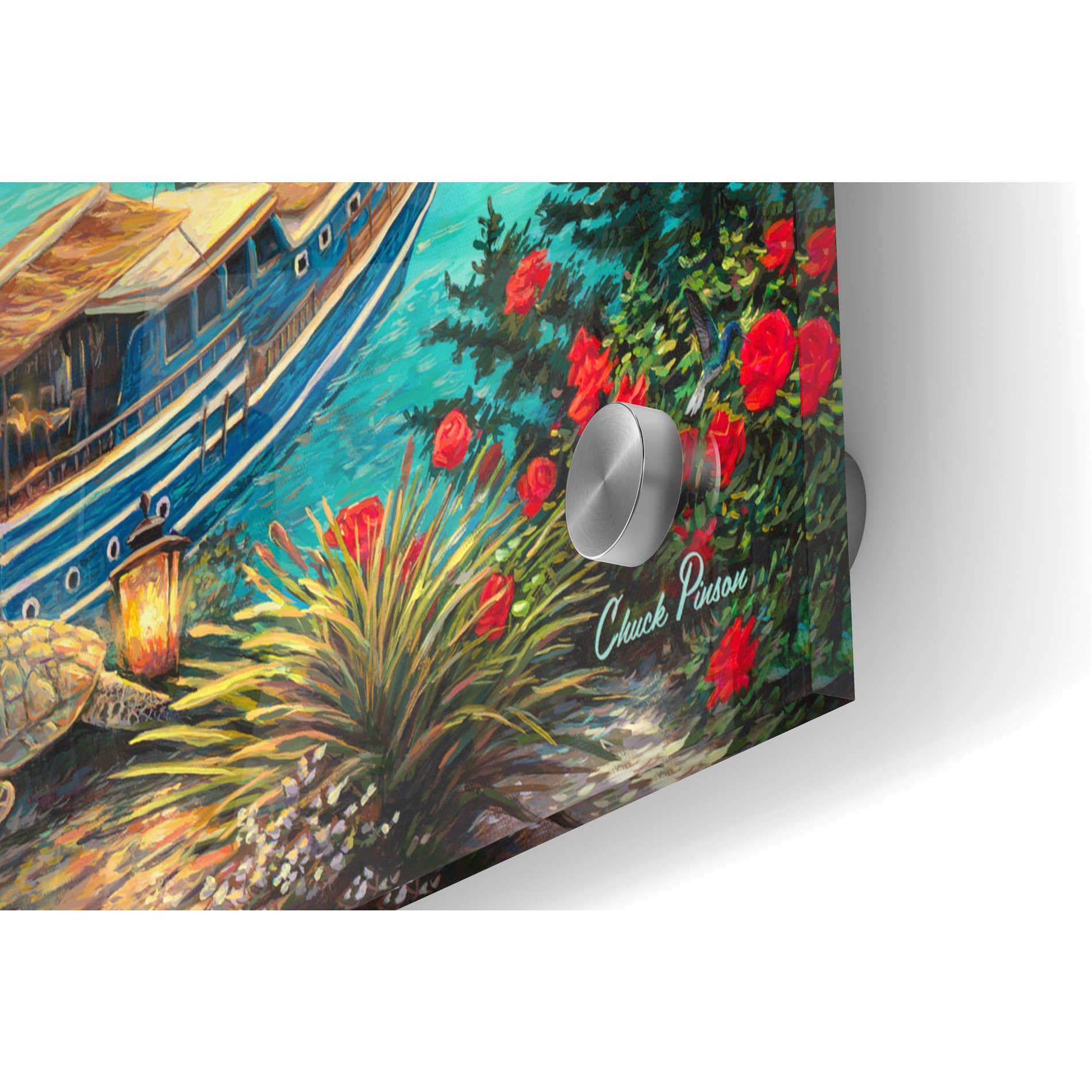 Epic Art 'A Beautiful Day at Cinque Terre' by Chuck Pinson, Acrylic Glass Wall Art,36x24