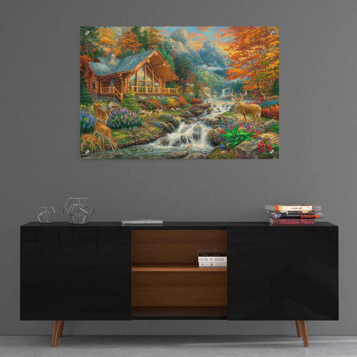Epic Art 'Alpine Serenity' by Chuck Pinson, Acrylic Glass Wall Art,36x24