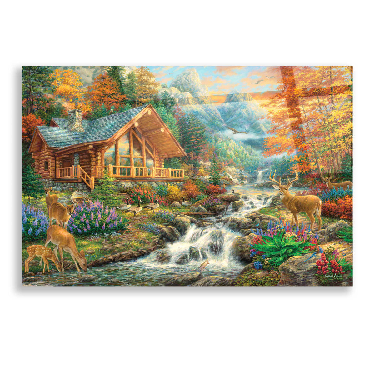 Epic Art 'Alpine Serenity' by Chuck Pinson, Acrylic Glass Wall Art