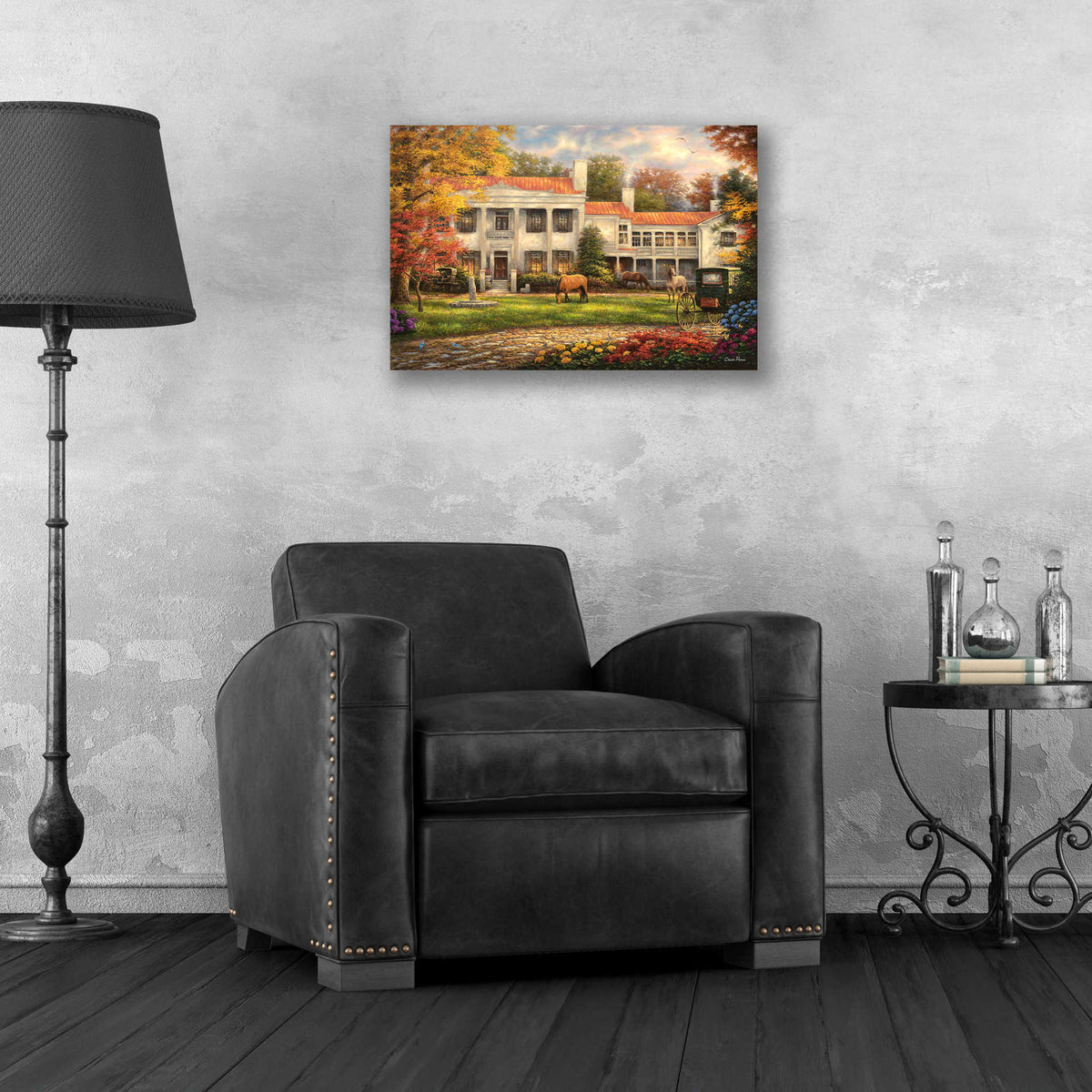 Epic Art 'Autumn Afternoon at Belle Meade' by Chuck Pinson, Acrylic Glass Wall Art,24x16