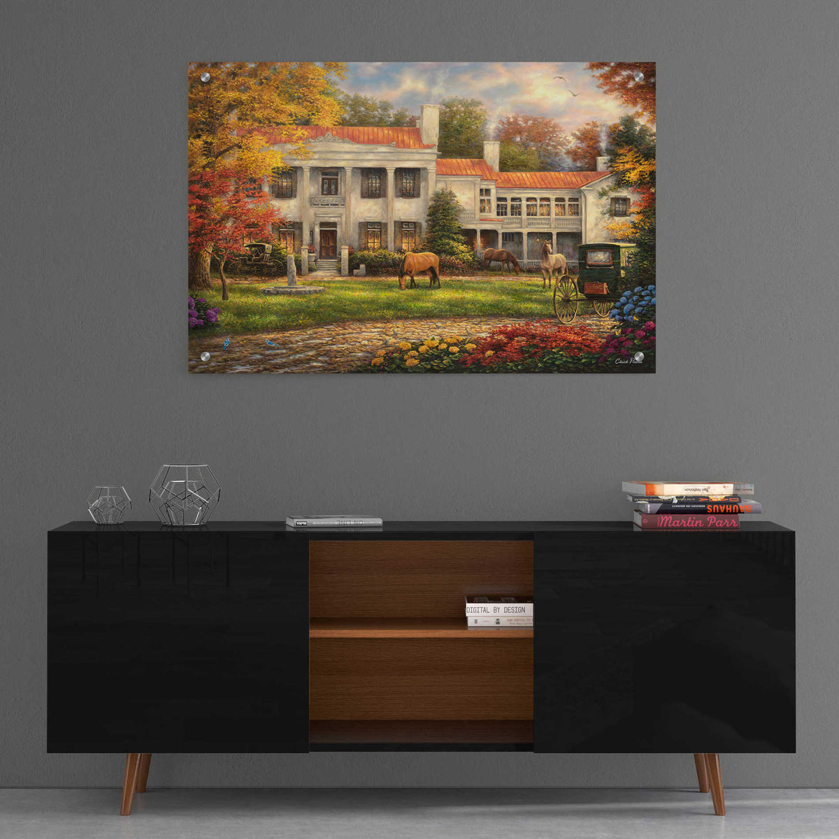 Epic Art 'Autumn Afternoon at Belle Meade' by Chuck Pinson, Acrylic Glass Wall Art,36x24
