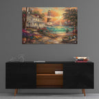 Epic Art 'Cottage by the Sea' by Chuck Pinson, Acrylic Glass Wall Art,36x24