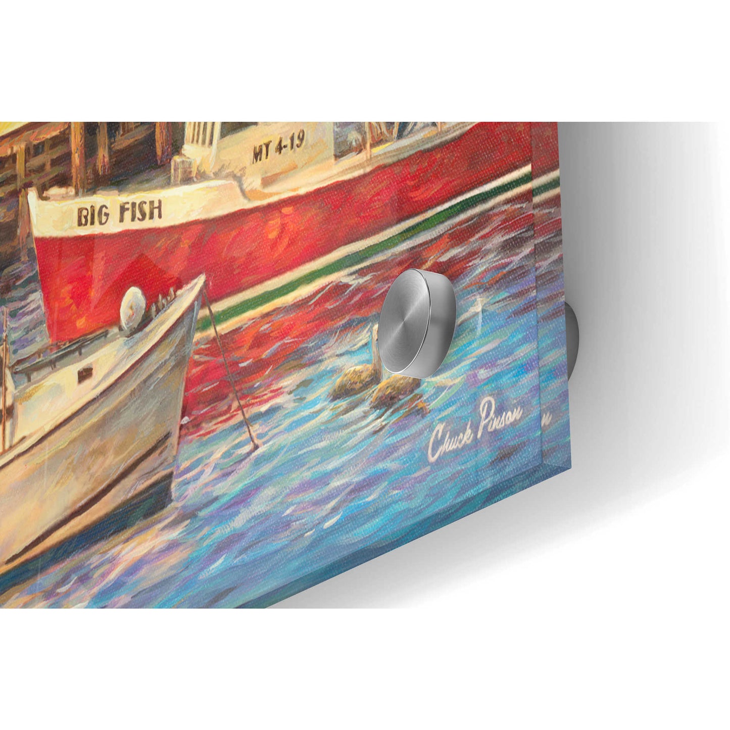 Epic Art 'Good Times Harbor' by Chuck Pinson, Acrylic Glass Wall Art,36x24