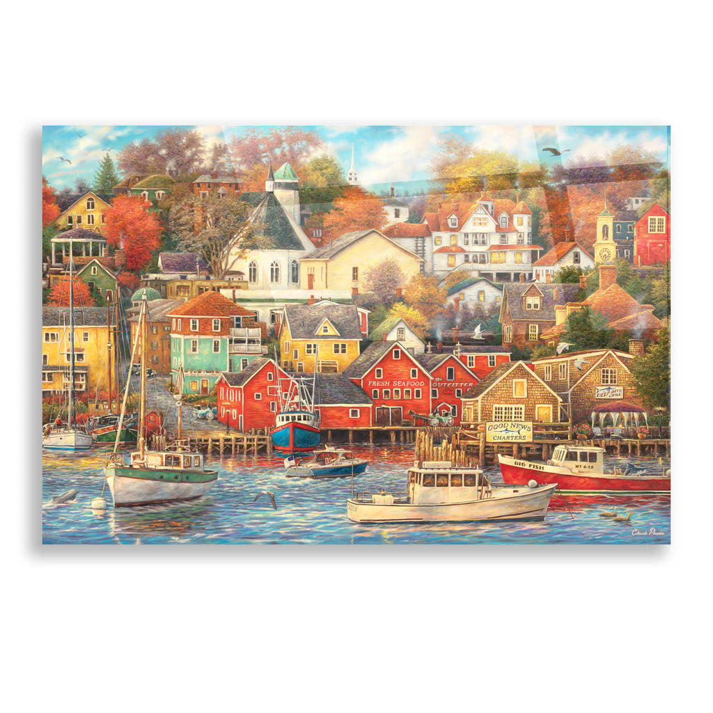 Epic Art 'Good Times Harbor' by Chuck Pinson, Acrylic Glass Wall Art