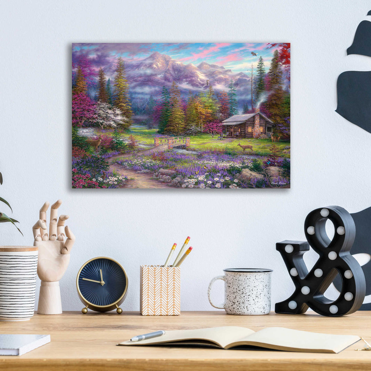 Epic Art 'Inspiration of Spring Meadows' by Chuck Pinson, Acrylic Glass Wall Art,16x12