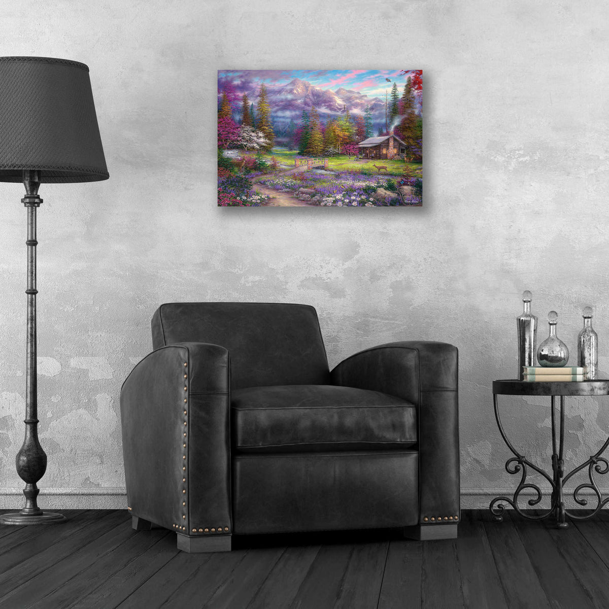 Epic Art 'Inspiration of Spring Meadows' by Chuck Pinson, Acrylic Glass Wall Art,24x16