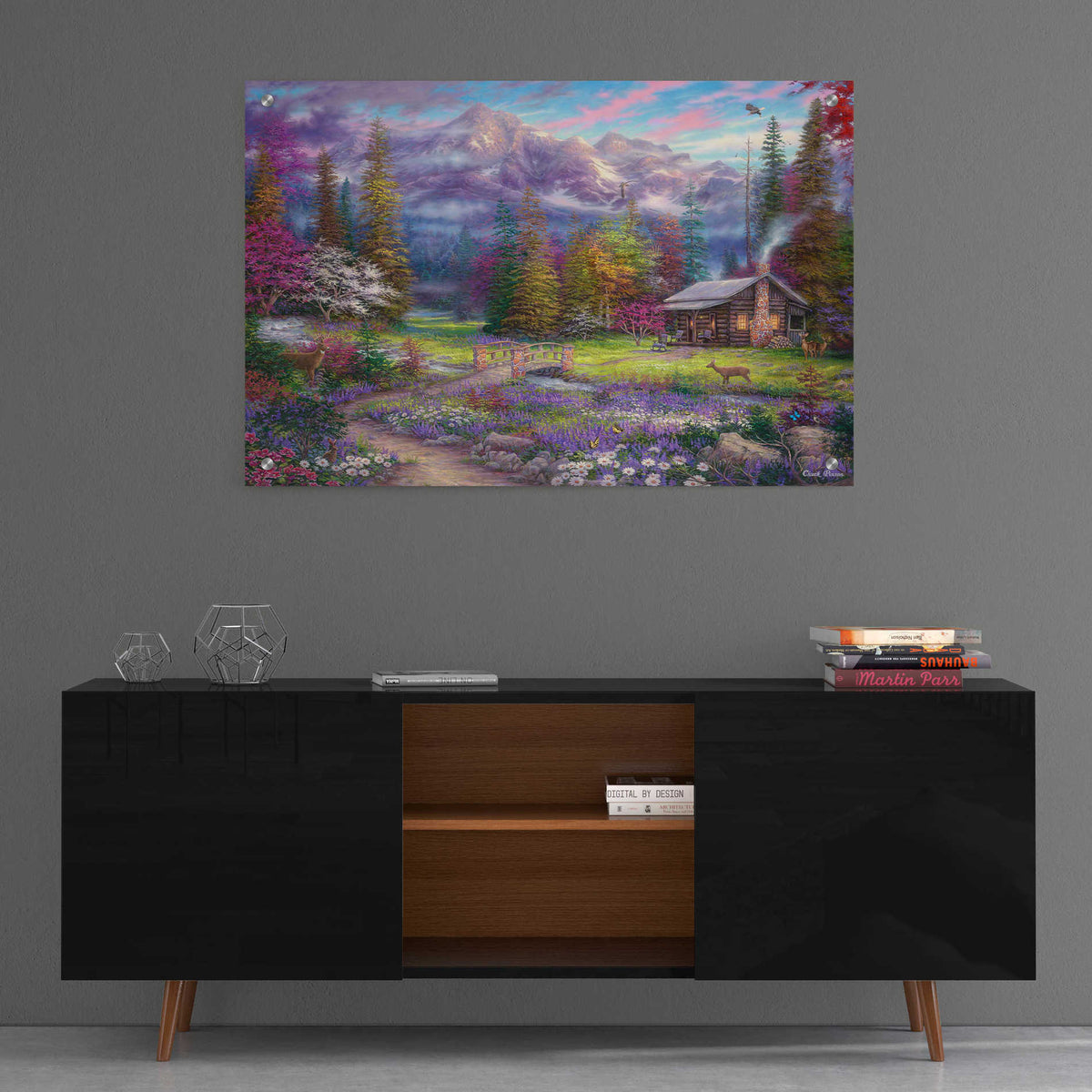 Epic Art 'Inspiration of Spring Meadows' by Chuck Pinson, Acrylic Glass Wall Art,36x24