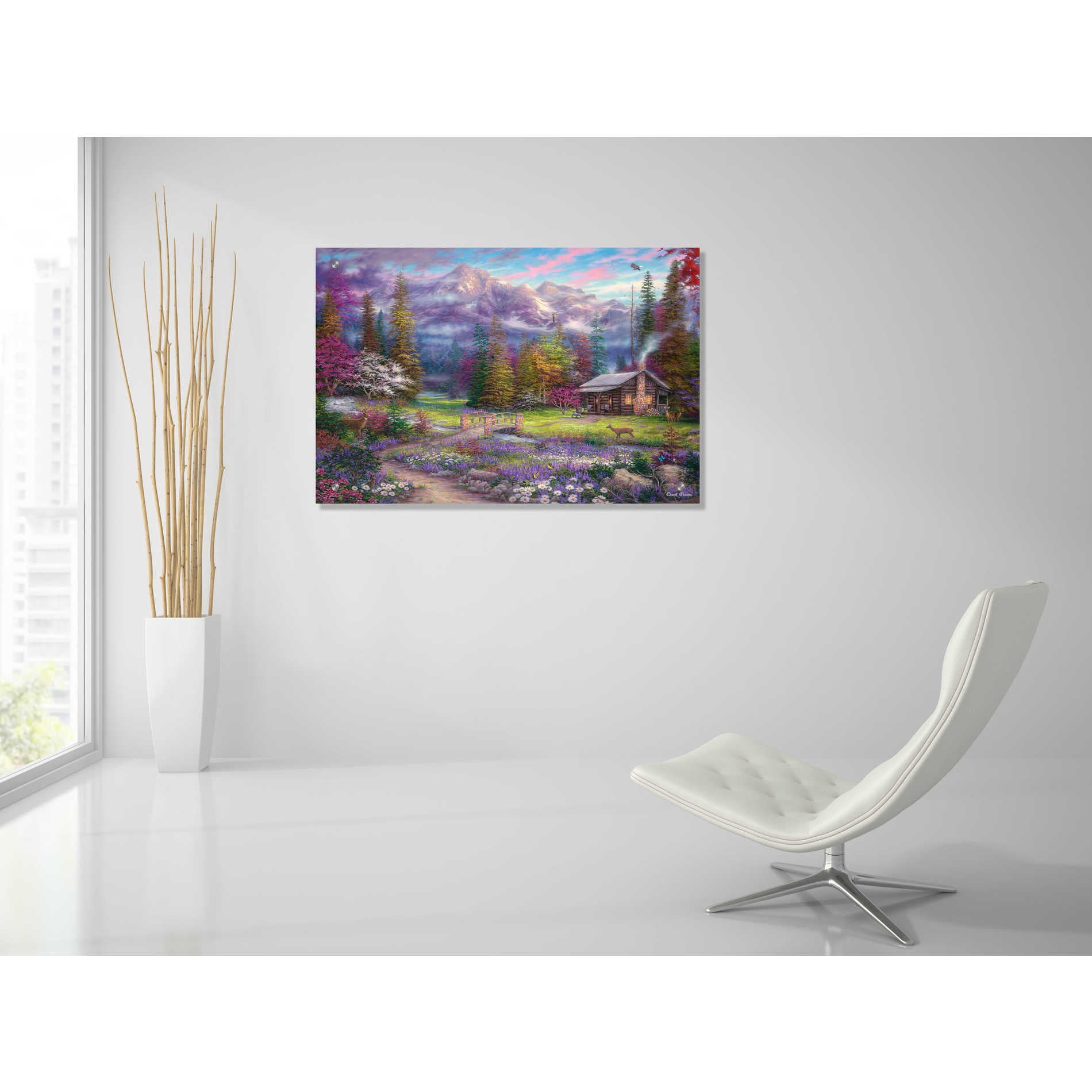 Epic Art 'Inspiration of Spring Meadows' by Chuck Pinson, Acrylic Glass Wall Art,36x24