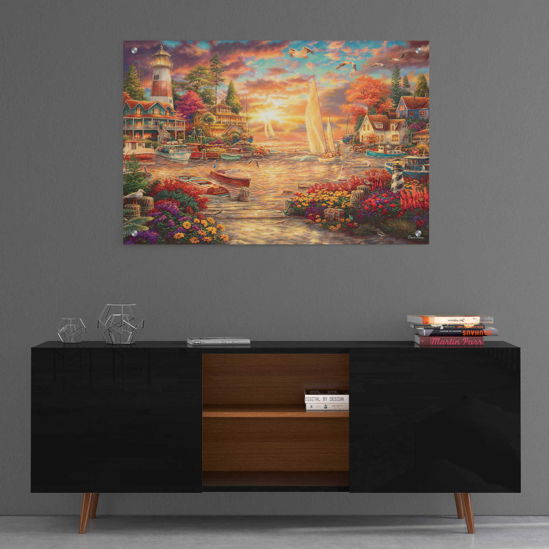 Epic Art 'Into the Sunset' by Chuck Pinson, Acrylic Glass Wall Art,36x24