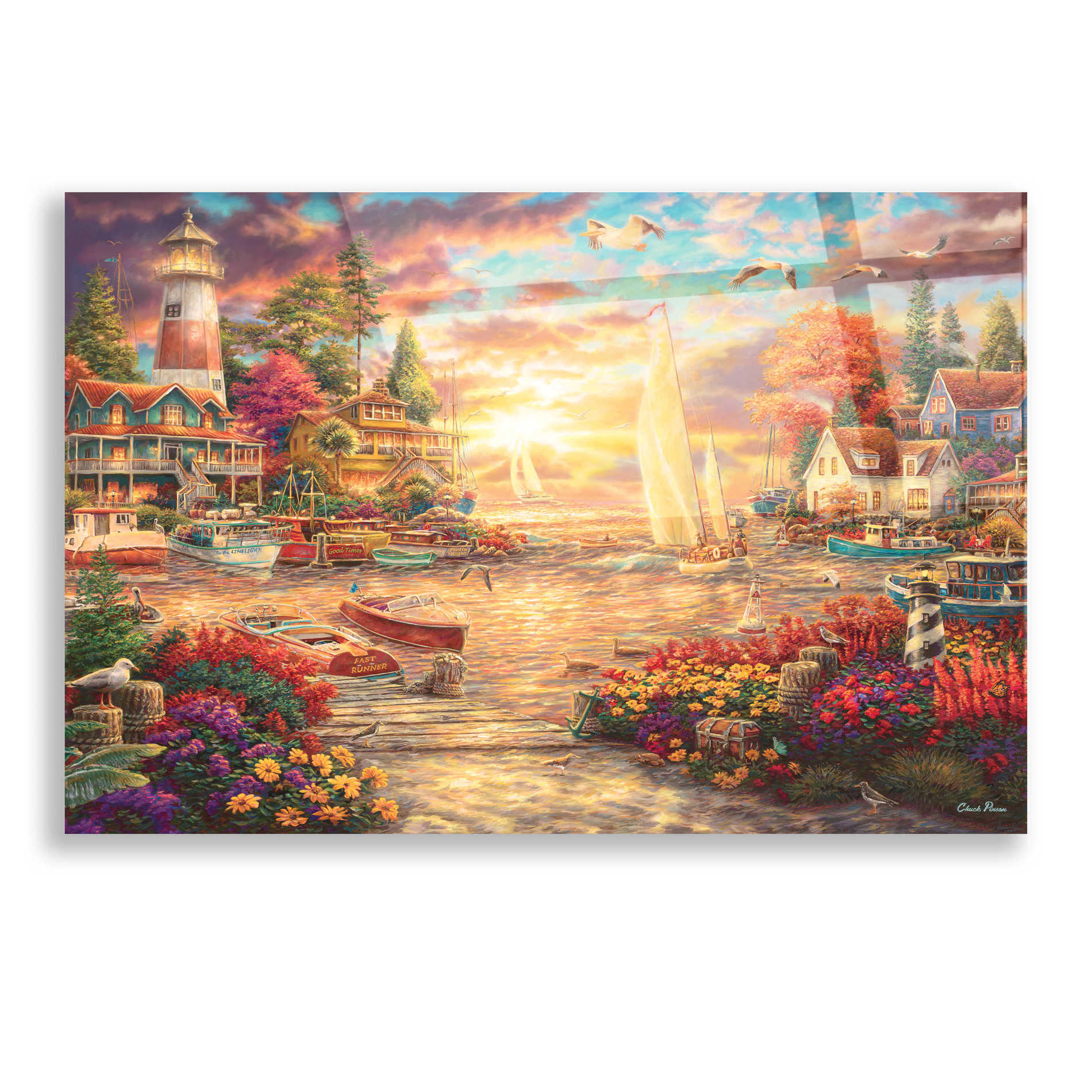 Epic Art 'Into the Sunset' by Chuck Pinson, Acrylic Glass Wall Art