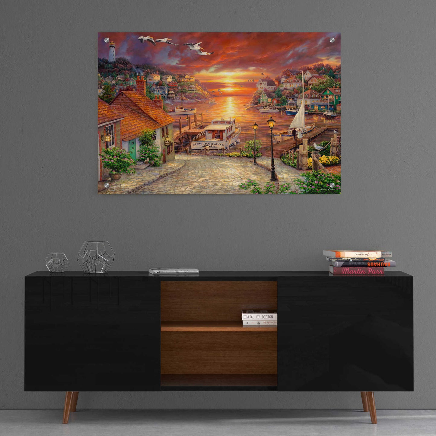 Epic Art 'New Horizons' by Chuck Pinson, Acrylic Glass Wall Art,36x24