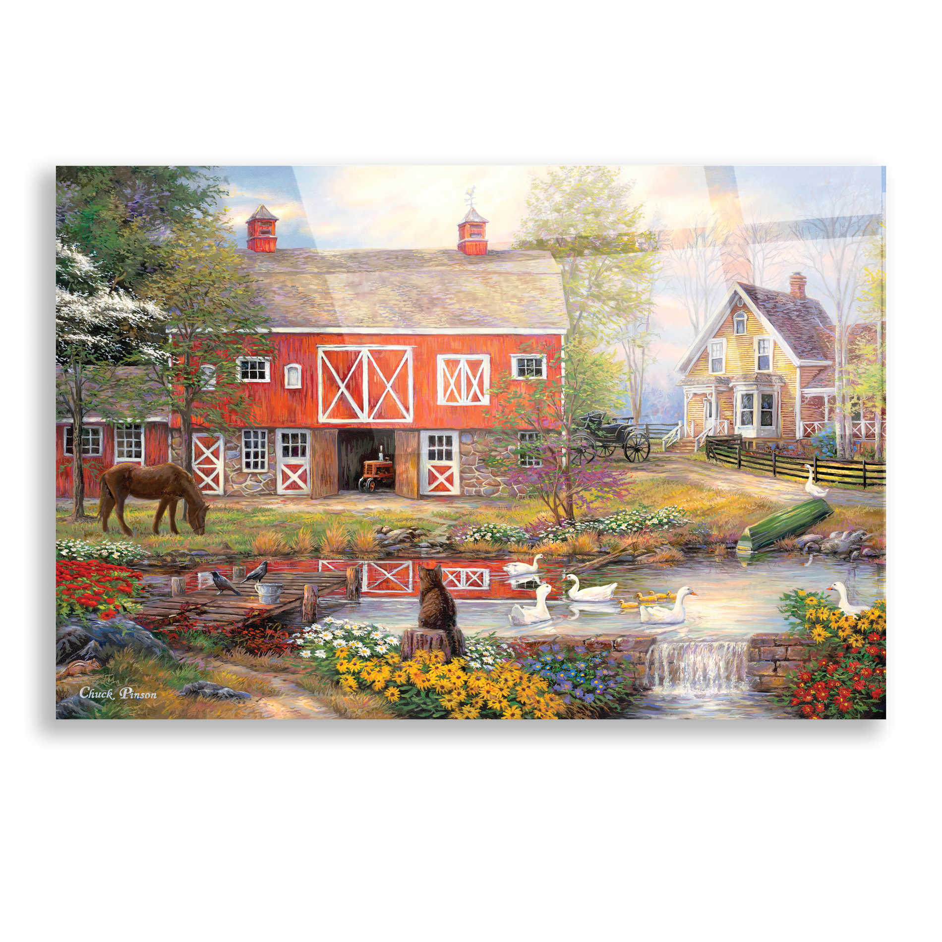 Epic Art 'Reflections On Country Living' by Chuck Pinson, Acrylic Glass Wall Art