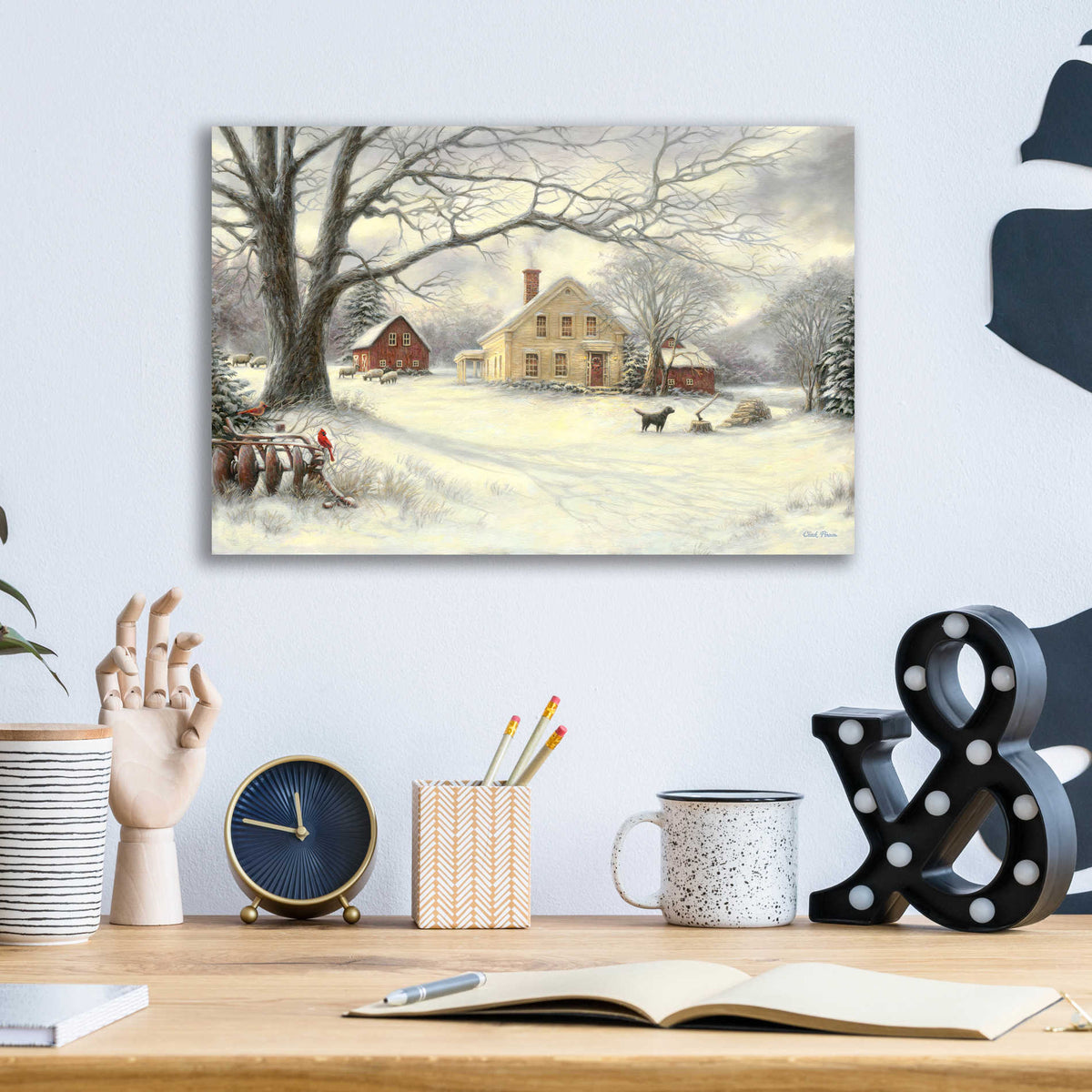 Epic Art 'Old Country Farm' by Chuck Pinson, Acrylic Glass Wall Art,16x12