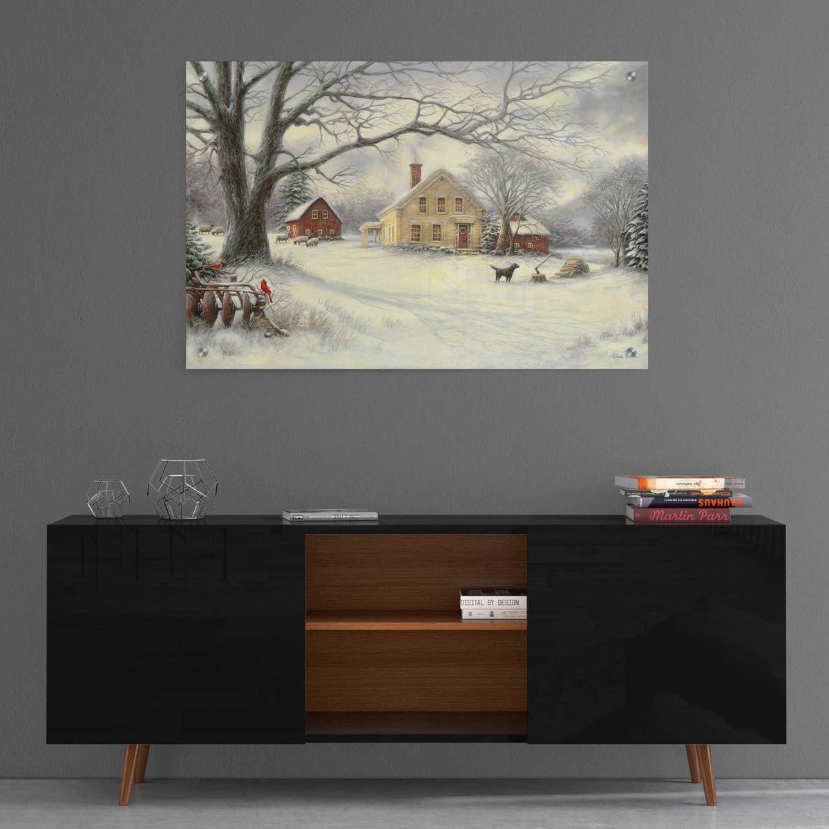 Epic Art 'Old Country Farm' by Chuck Pinson, Acrylic Glass Wall Art,36x24