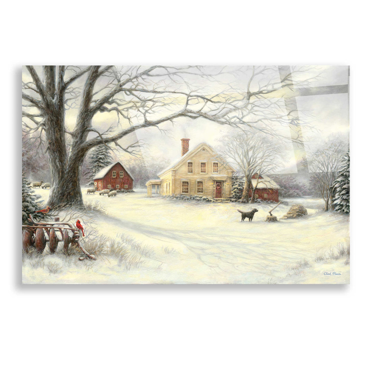 Epic Art 'Old Country Farm' by Chuck Pinson, Acrylic Glass Wall Art