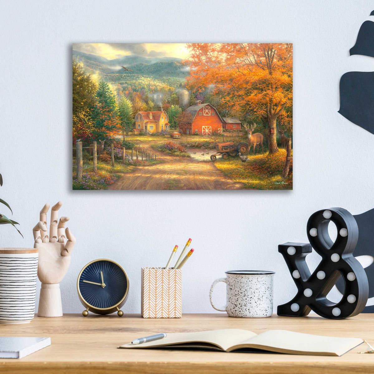 Epic Art 'Country Roads Take Me Home' by Chuck Pinson, Acrylic Glass Wall Art,16x12